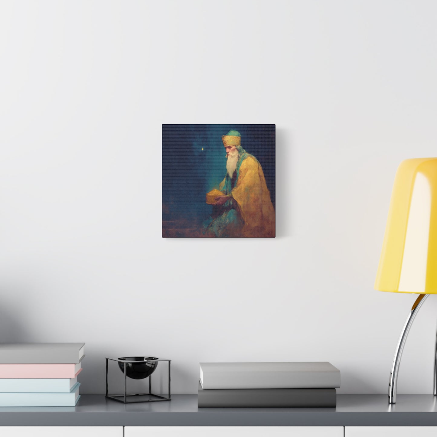 Caspar and the Offering of Worship - 3 Wise Men - Gallery Wrapped Canvas - Print - Religious Art for your Home - Catholic