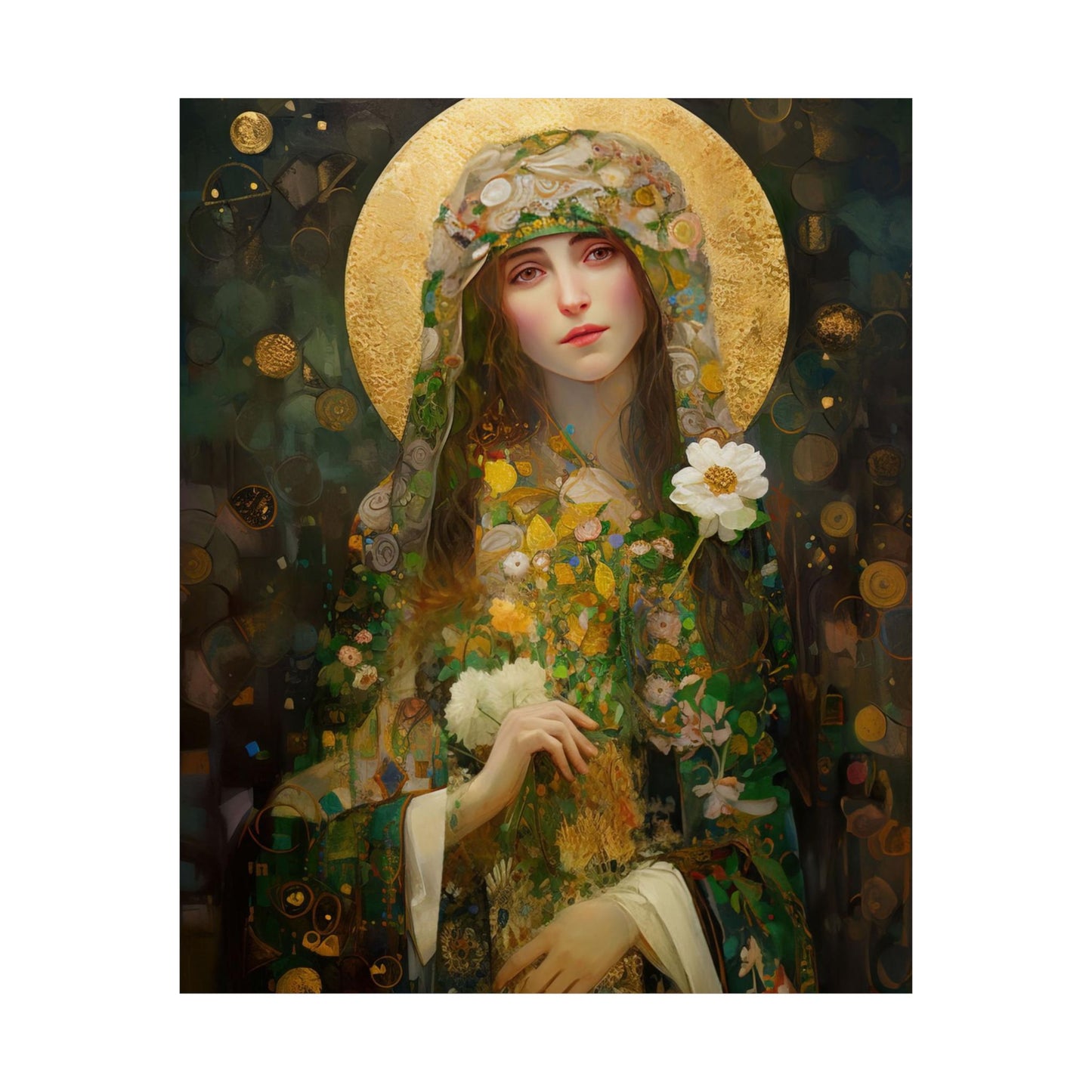 Saint Regina - Sanctified Souls Print - Multiple Sizes - Premium Matte Vertical Posters