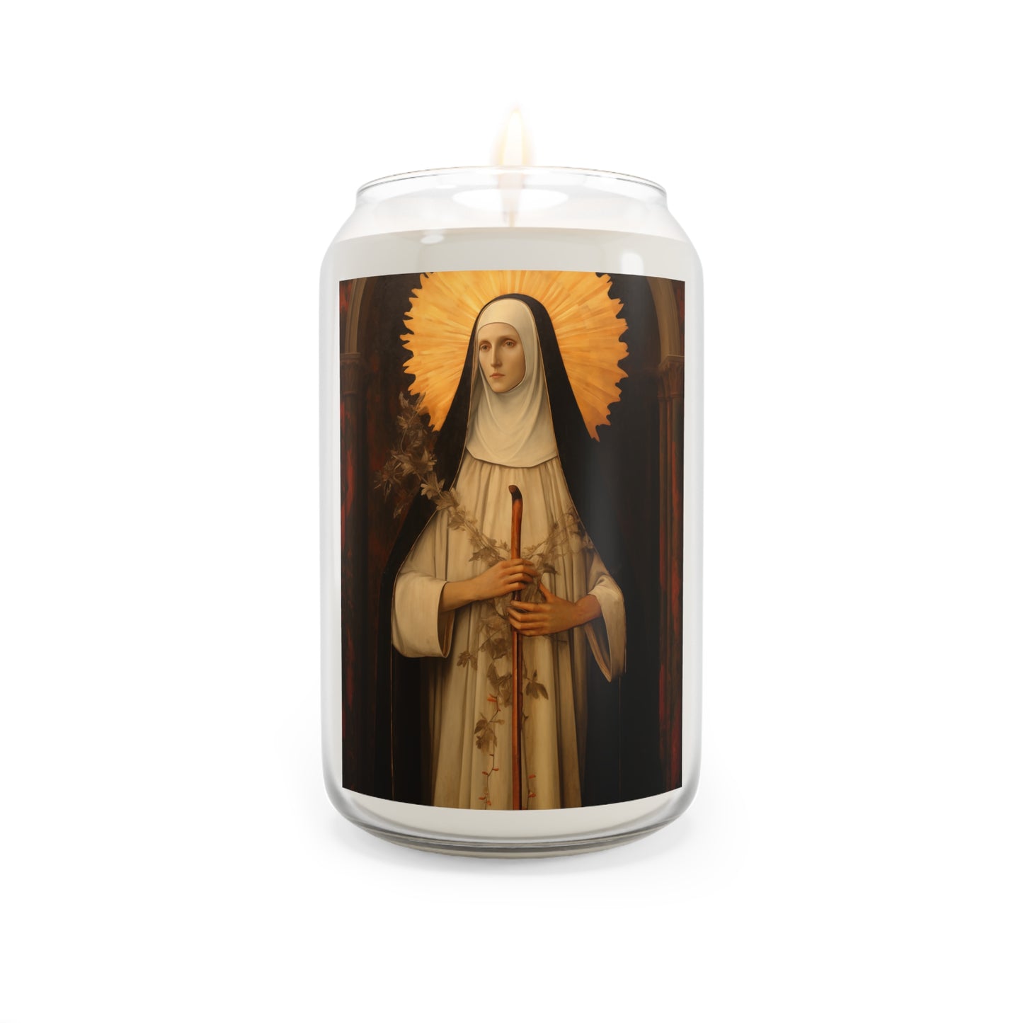 Saint Margaret of Castello - Scented Prayer Candle, 13.75oz - Tall Size - Religious Prayer Candle - Catholic Art - Blessed Margaret