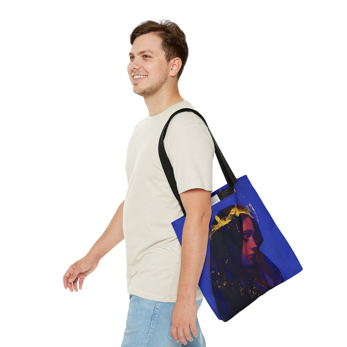 Mary, Mother of God - Queen of Heaven and Earth Tote Bag - Large Medium Small Faith Art Bag - Catholic Faith Purse - Religious Carry All