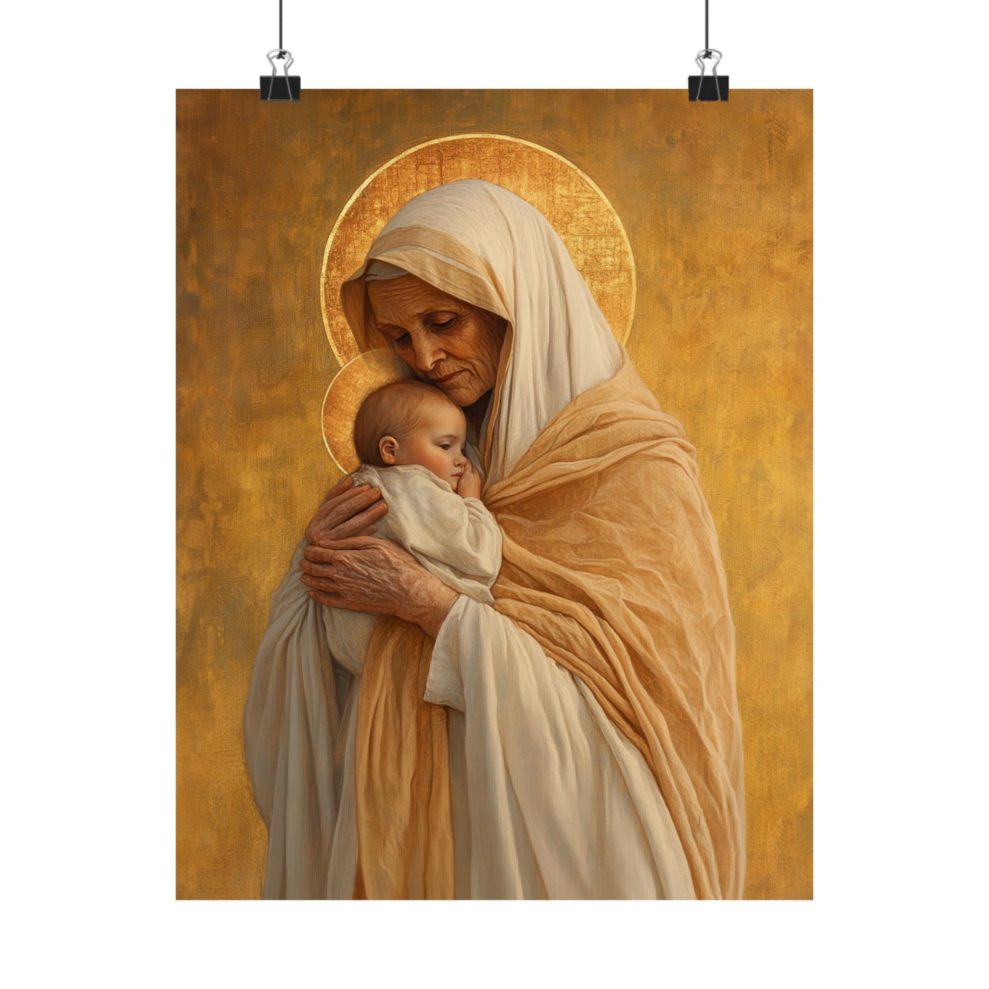 Saint Anna the Prophetess - Sanctified Souls Print - Multiple Sizes - Premium Posters - Catholic Art - Christian Home Decor Artwork