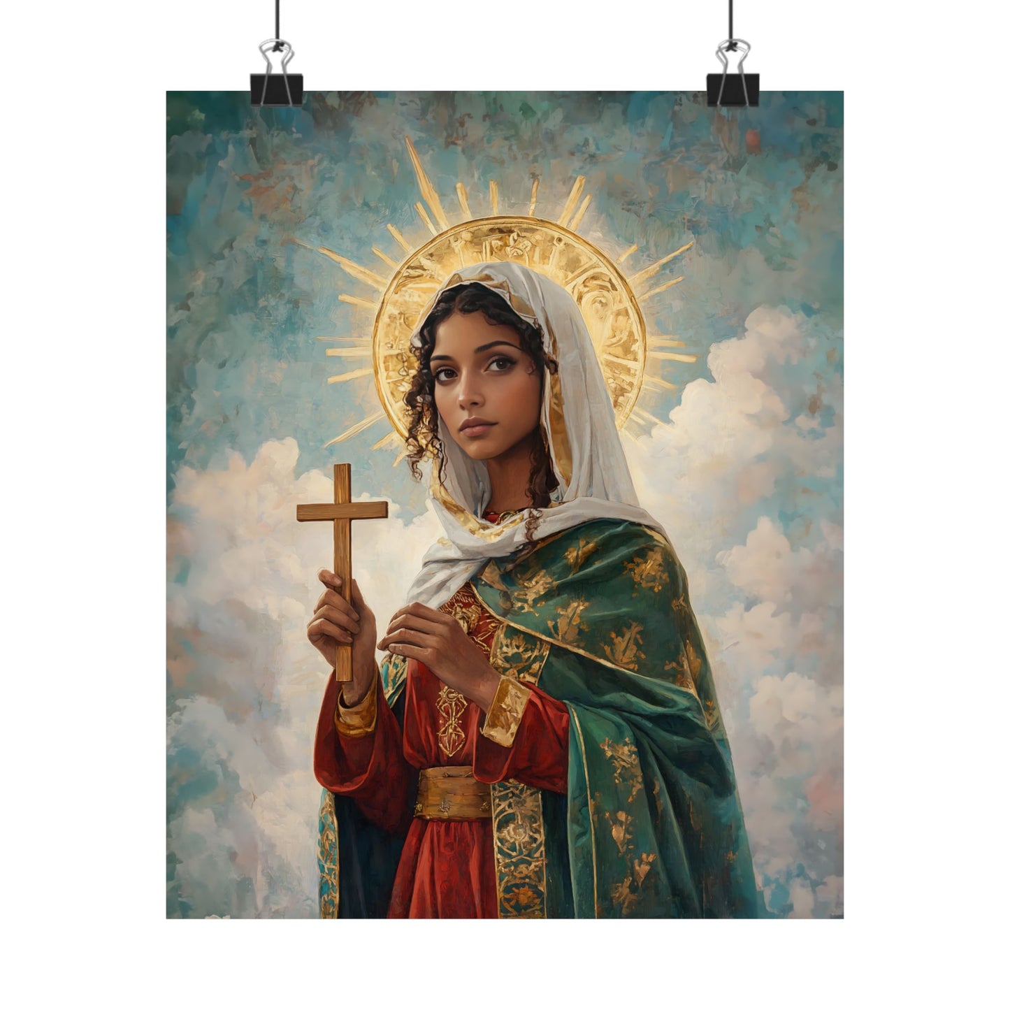 Saint Claudia - Sanctified Souls Print - Multiple Sizes - Premium Posters - Catholic Art - Christian - Gifts for Catholics - Prayer room art
