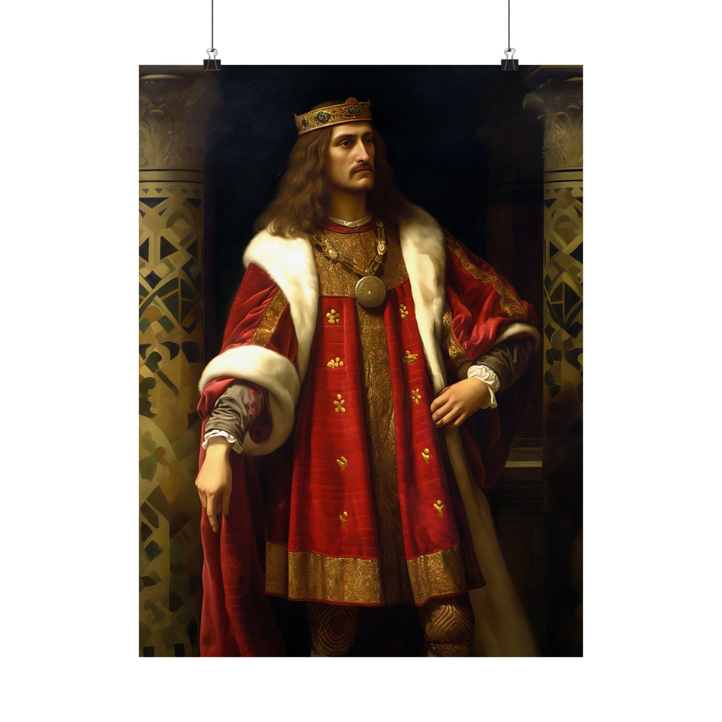 Saint Stephan the Great Print - Sanctified Souls Print - Multiple Sizes - Premium Matte Vertical Posters