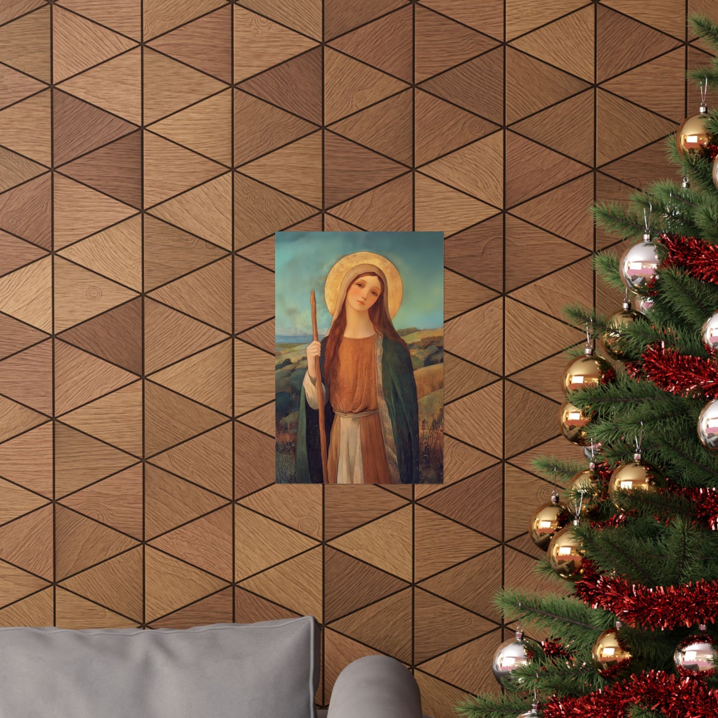 Saint Breage // Saint Breaca - Sanctified Souls Print - Multiple Sizes - Premium Matte Vertical Posters