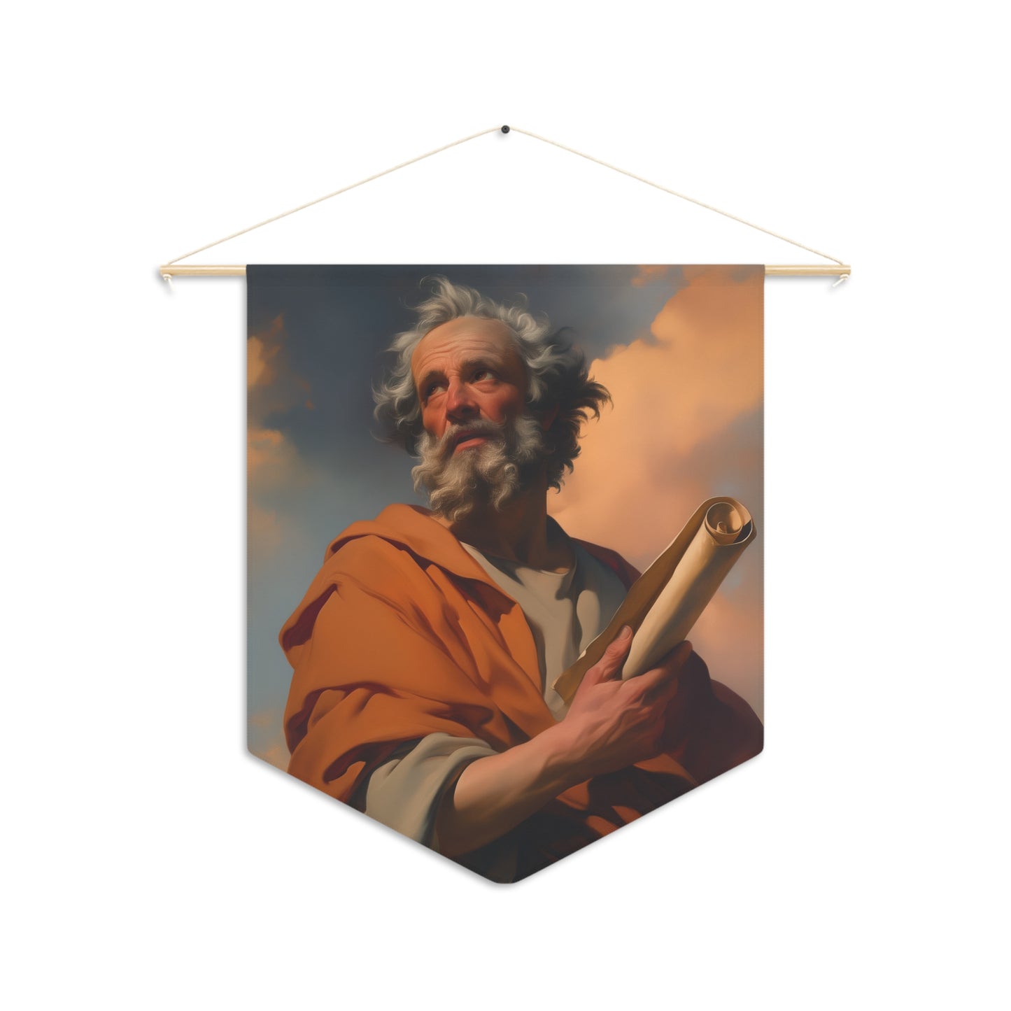 Saint Paul the Apostle - Pennant / Banner / Wall Hanging - Prayer room art - Catholic Home - 18" x 21"