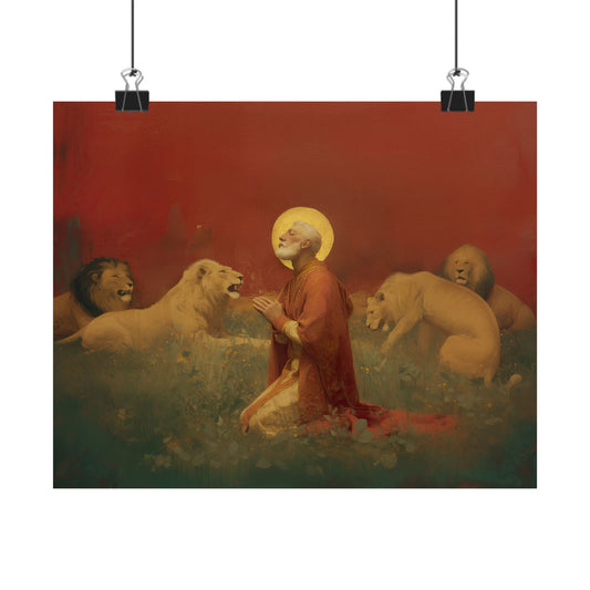 Saint Ignatius of Antioch - Sanctified Souls Print - Multiple Sizes - Premium Posters - Catholic Art - Christian Home Decor Artwork