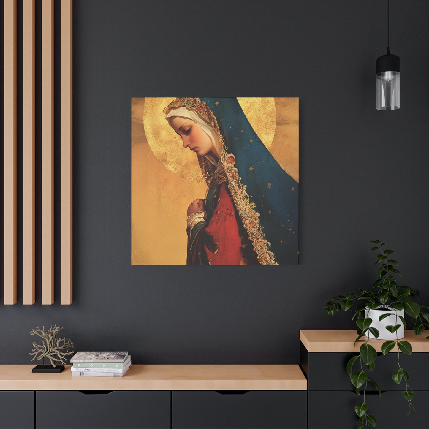 Our Lady of Mercy / Our Lady of Ransom - Multiple Sizes - Catholic Home art - Museum Wrapped Canvas - Sanctified Souls Print - Mother Mary