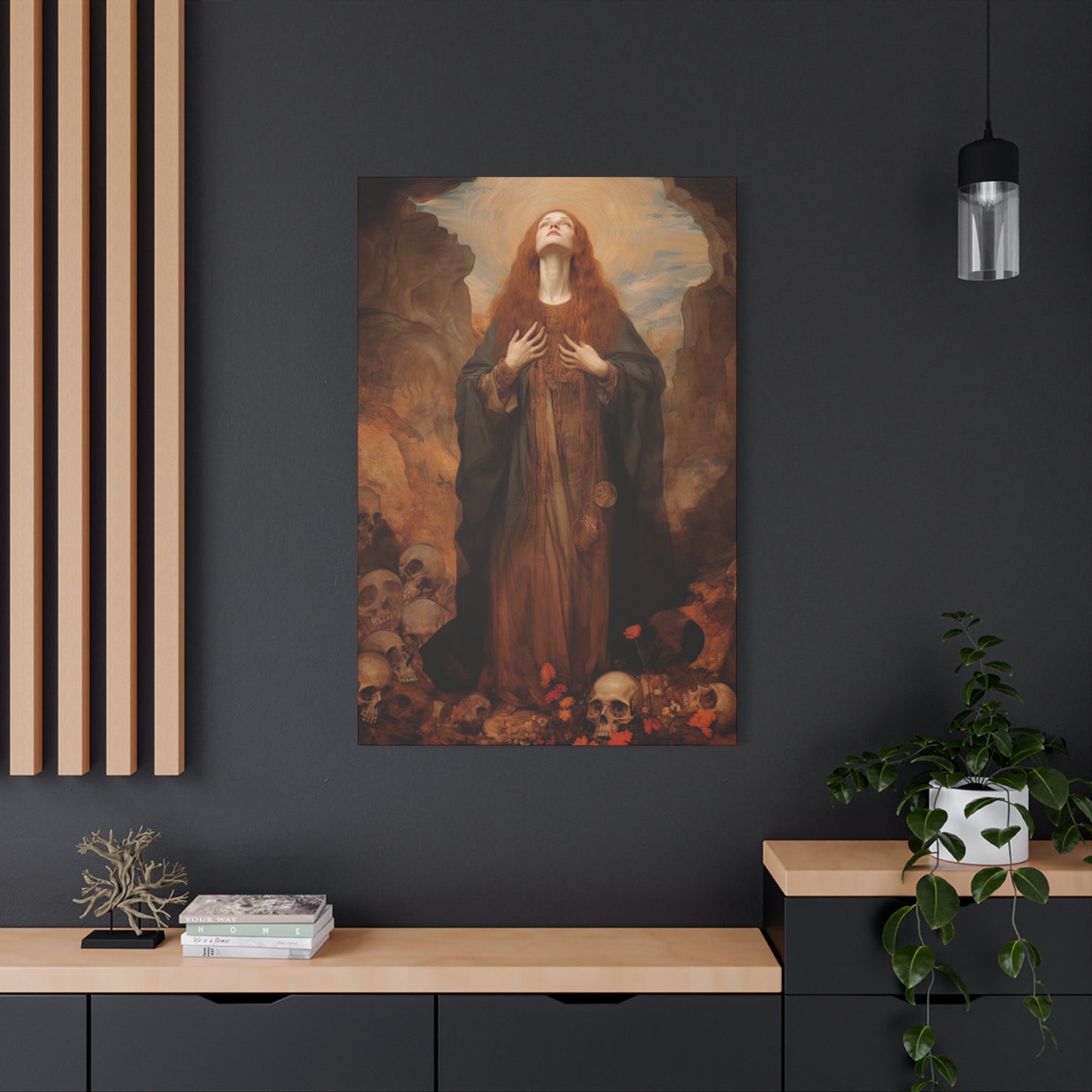 Saint Rosalia - Museum Wrapped Canvas - Sanctified Souls Print - Religious Art for your Home