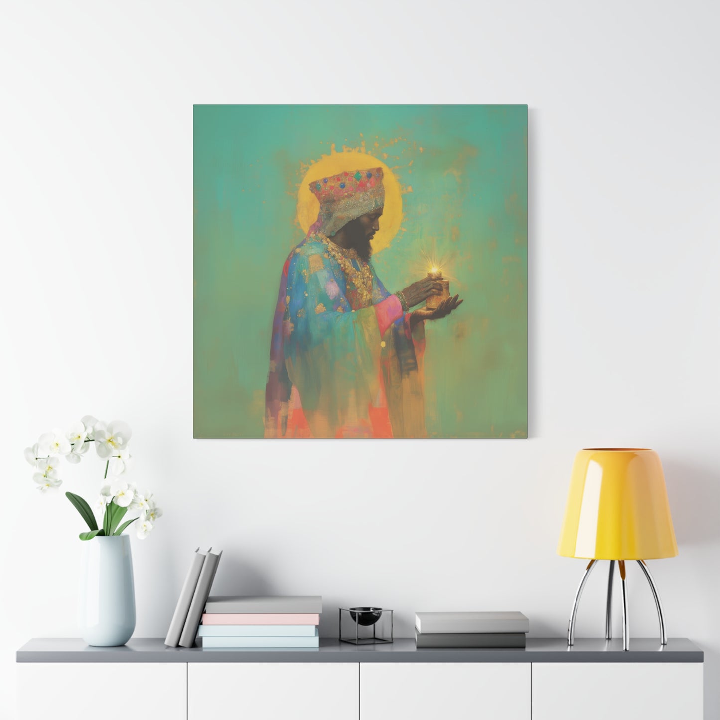 Balthazar and the Gift of Foretold Sorrow - 3 Wise Men - Gallery Wrapped Canvas - Print - Religious Art for your Home - Catholic