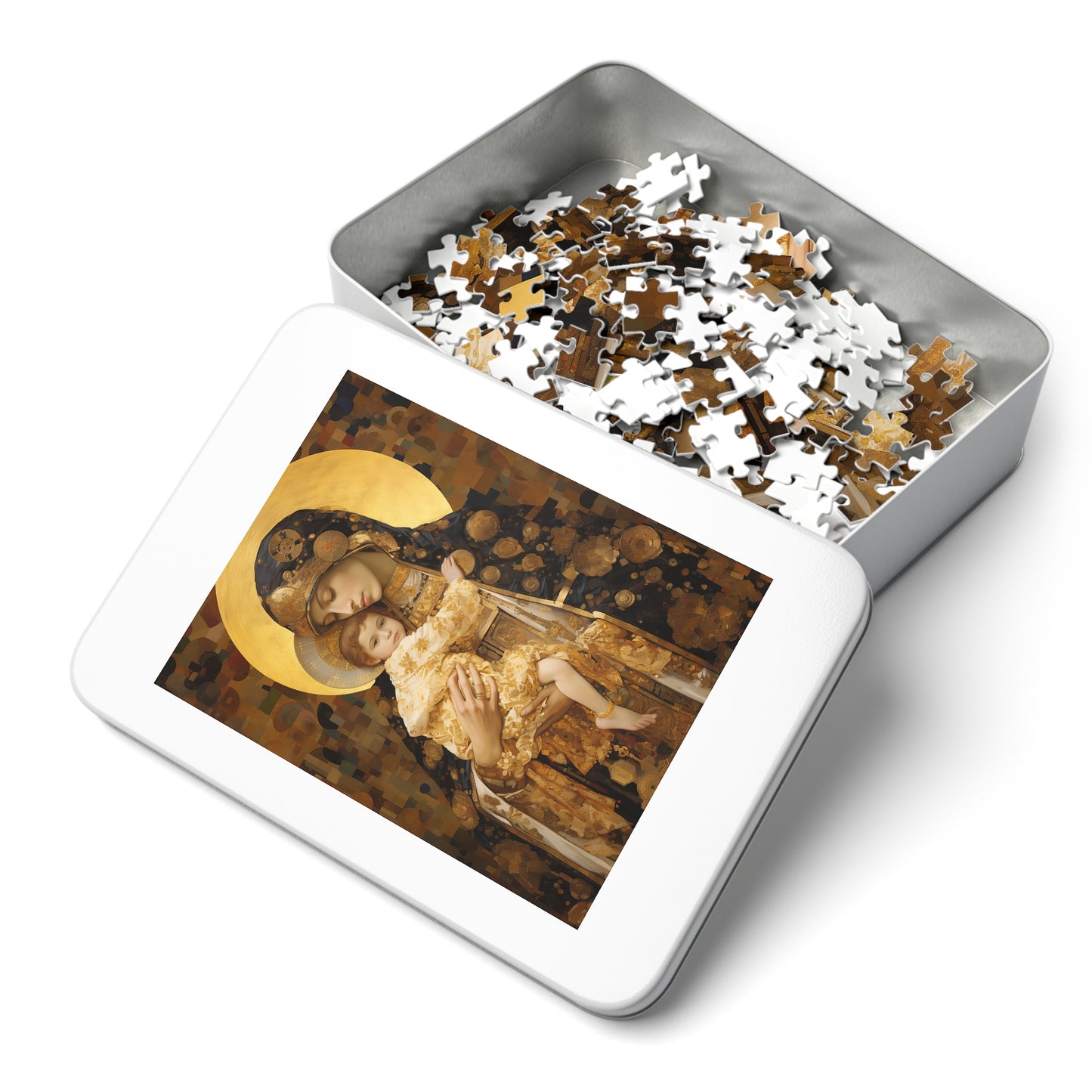 The Light of Love- Virgin Mary and the Christ Child - Religious Jigsaw Puzzle (30, 110, 252, 500,1000-Piece) - Catholic Art - Faith Art