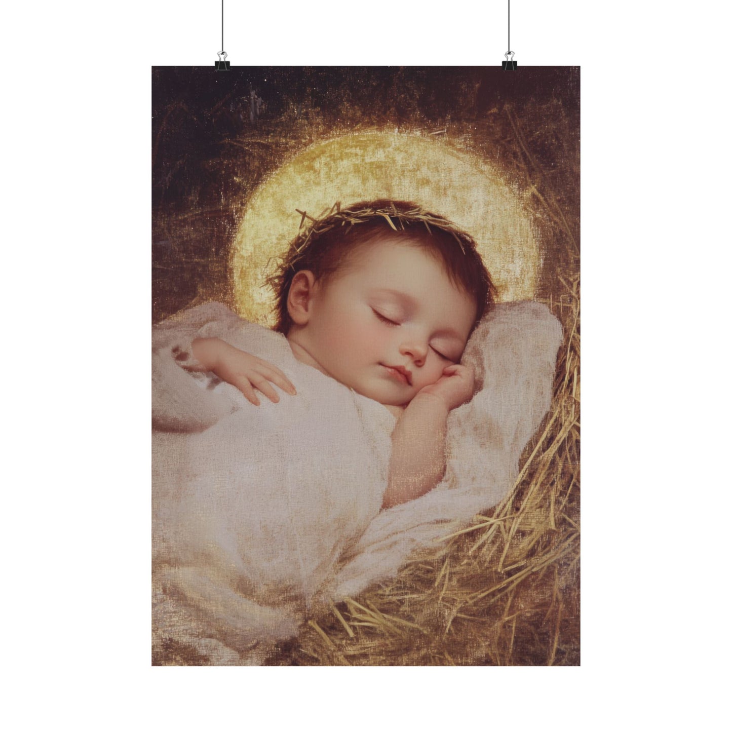 The Christ Child Born Into the Quiet of the World - Sanctified Souls Print - Multiple Sizes - Premium Matte Vertical Posters