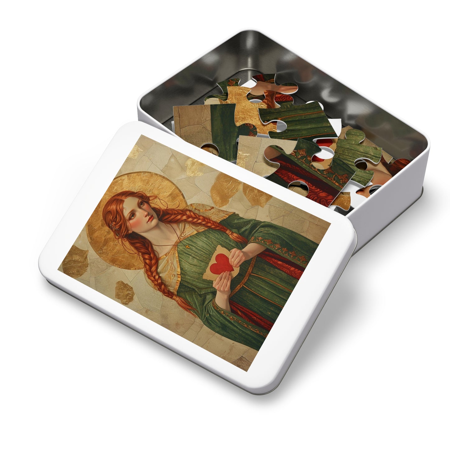 Saint Dwynwen - Puzzle and Keepsake Tin - Religious Jigsaw Puzzle (30, 110, 252, 500,1000-Piece) - Religious Puzzle