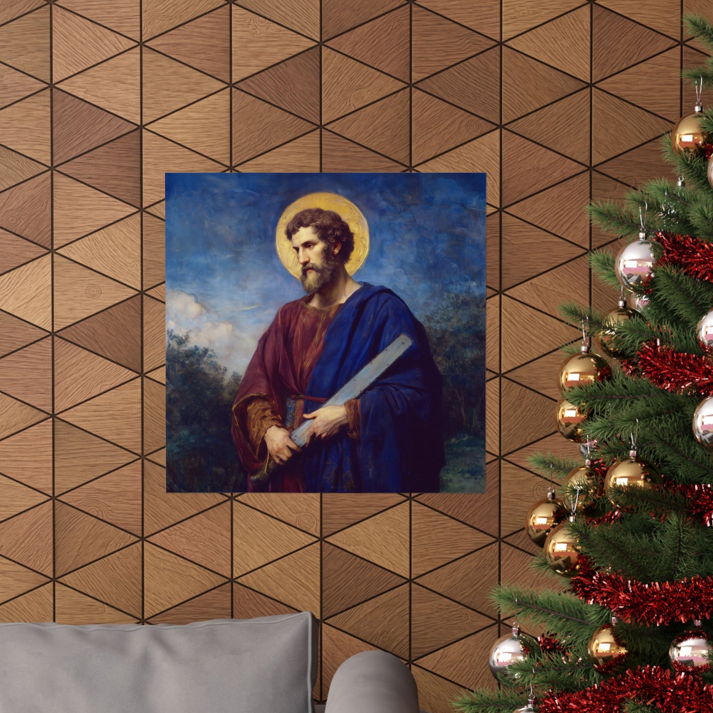 Saint Simon the Apostle  - Sanctified Souls Print - Multiple Sizes - Premium Matte Vertical Posters