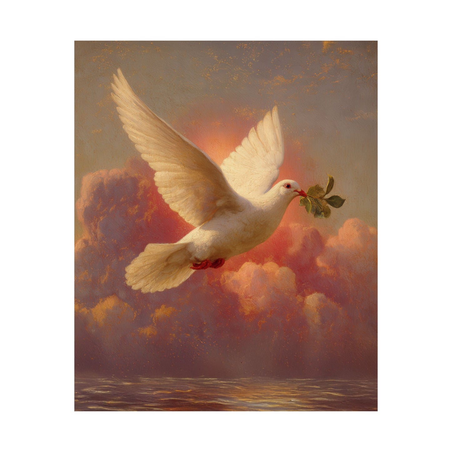 The Spirit Who Restored the Horizon - Holy Spirit - The Dove - Sanctified Souls Print - Multiple Sizes - Premium Matte Vertical Posters