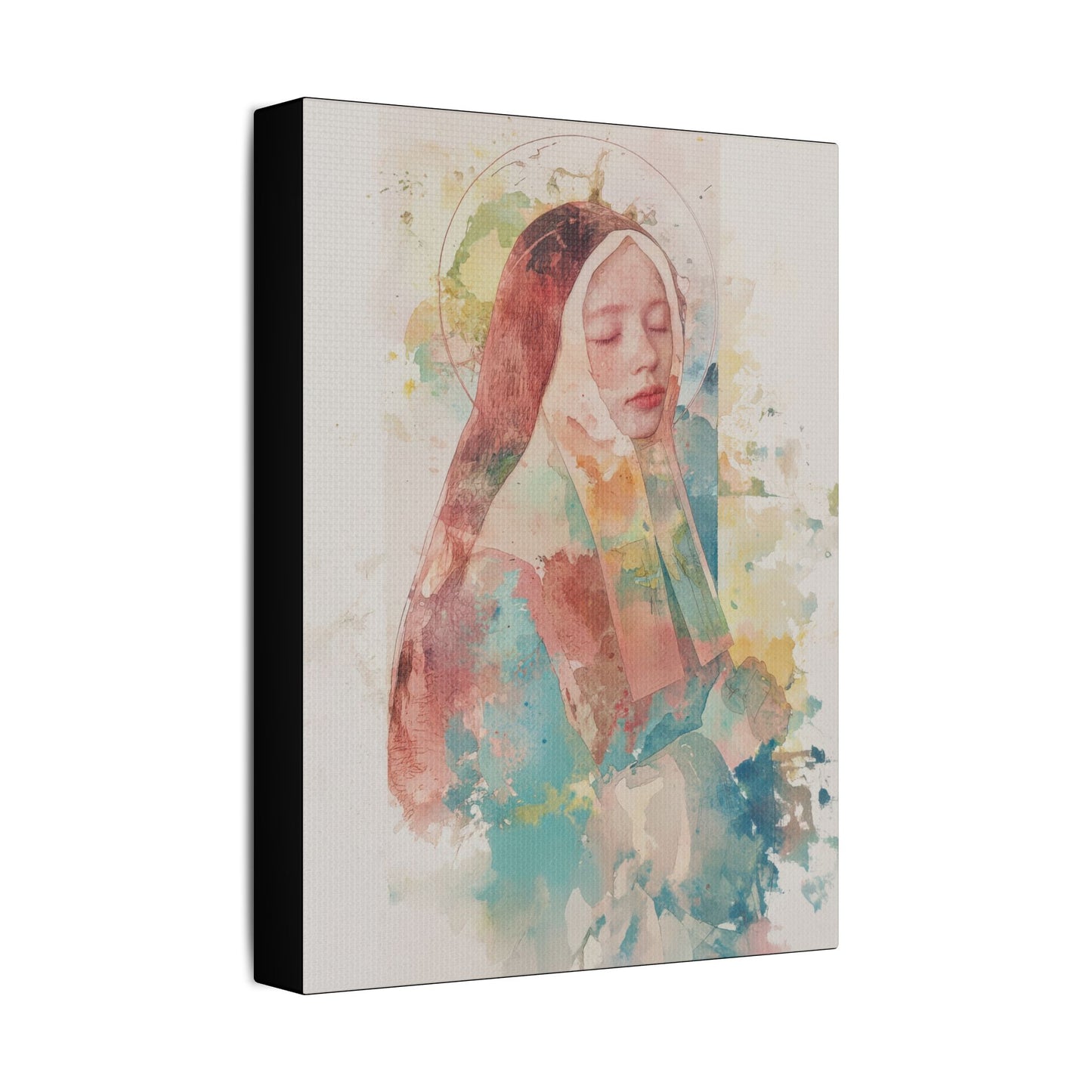 Saint Bernadette - Museum Wrapped Canvas - Sanctified Souls Print - Religious Art for your Home