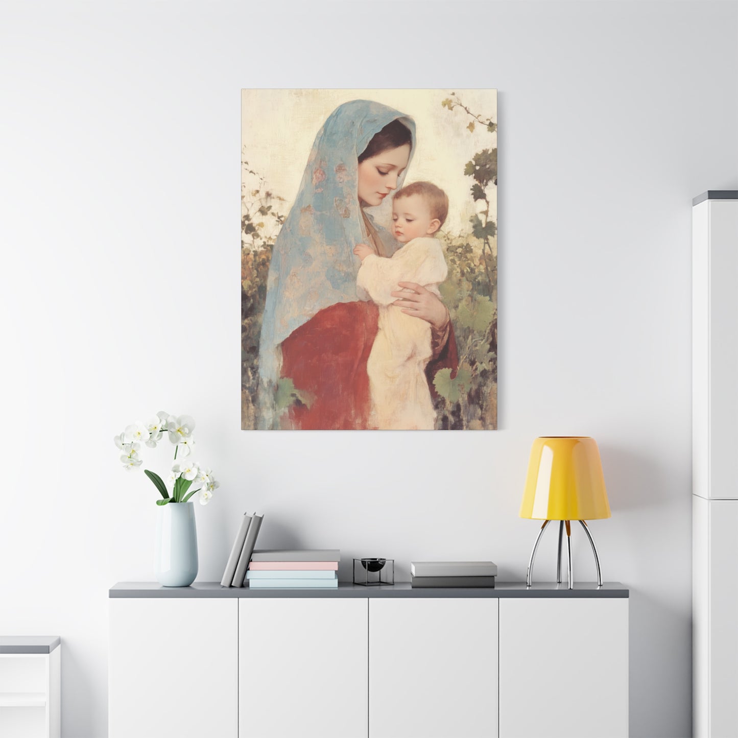 Our Lady of the Grapes / Out Lady of the Harvest - Gallery Wrapped Canvas - Print - Religious Art for your Home - Catholic Art