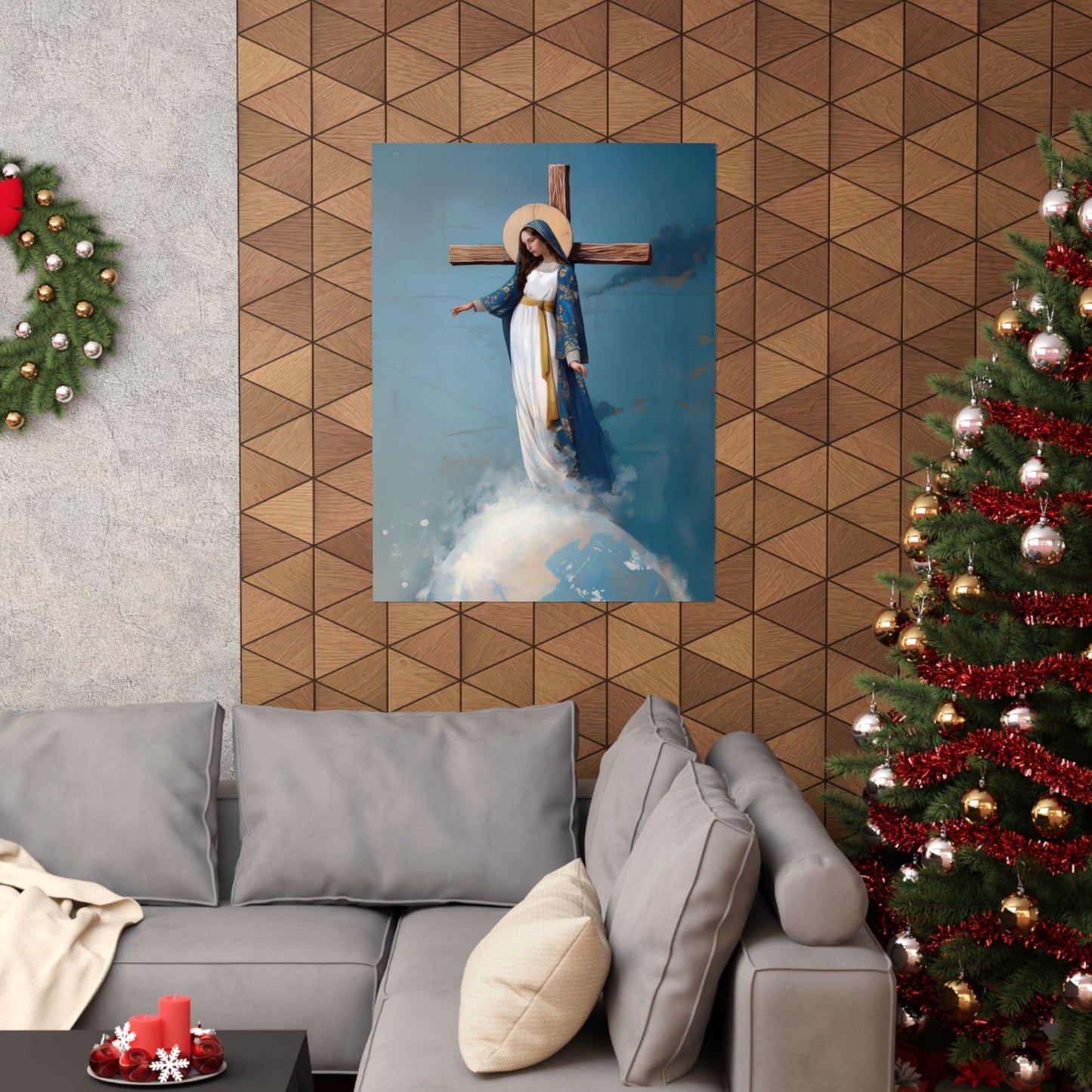 The Lady Of All Nations - Marian Devotion - Mother Mary - Sanctified Souls Print - Multiple Sizes - Premium Matte Vertical Posters