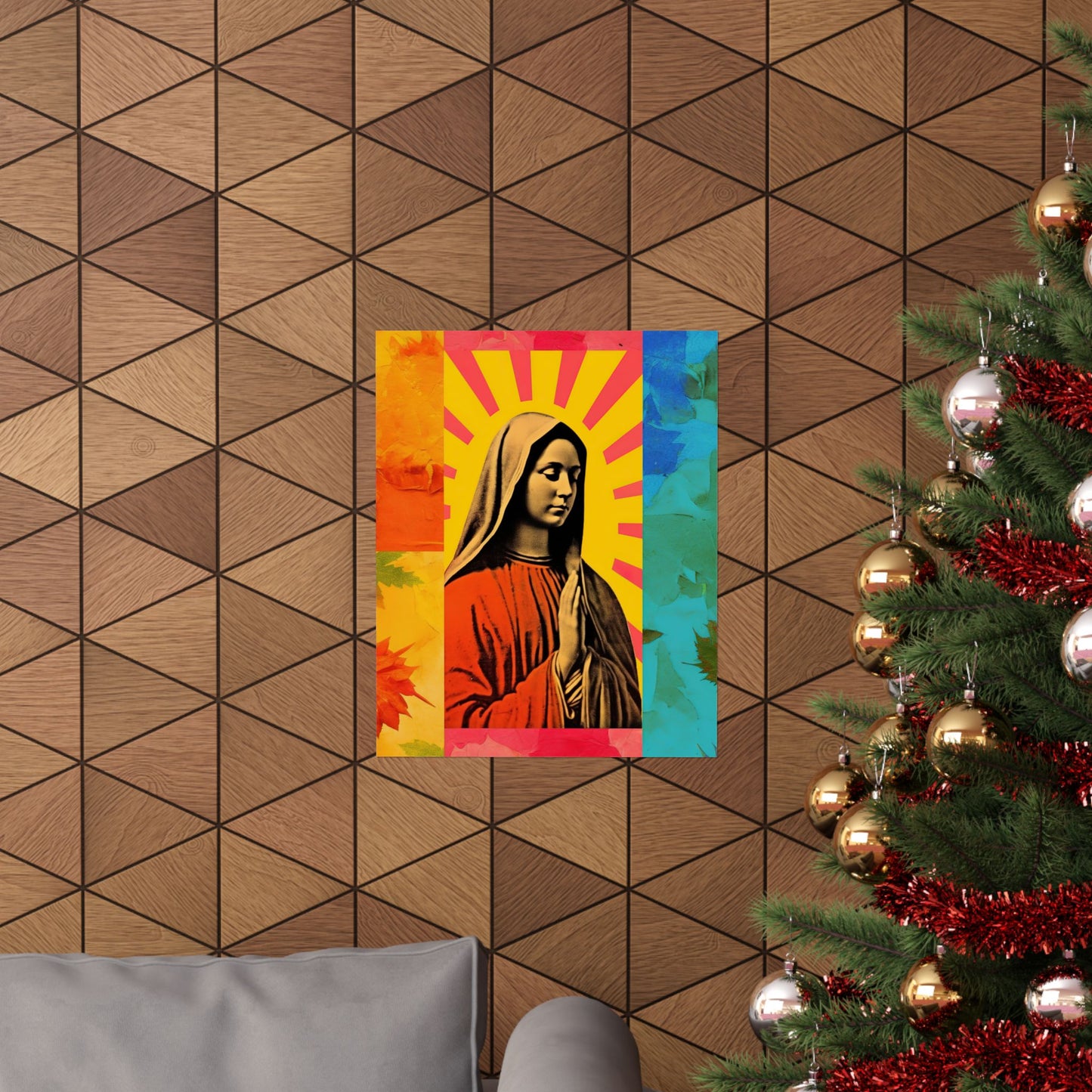 Radiant Mary : Mary in Art - Sanctified Souls Print - Multiple Sizes - Premium Matte Vertical Posters - Virgin Mary