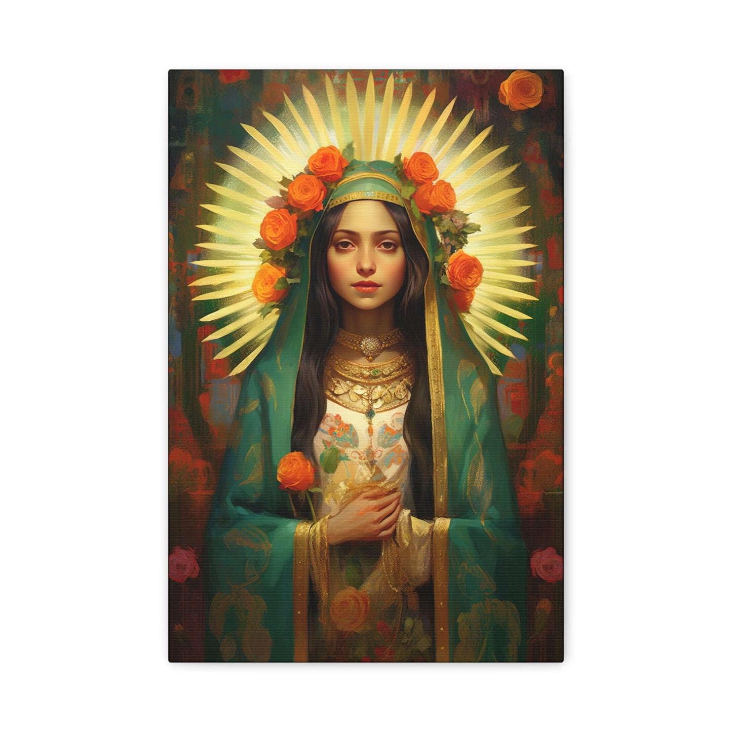 Patroness of Hope Our Lady of Guadalupe Museum Wrapped Canvas Print - Multiple Sizes - Catholic Home art