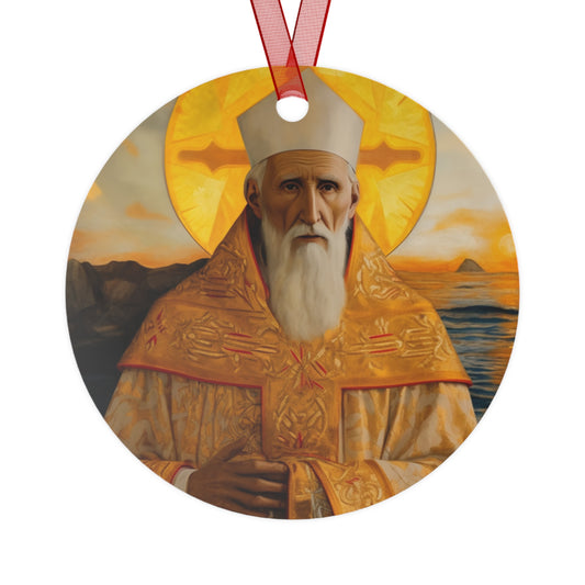 Saint Innocent of Alaska Ornament - Religious Holiday Christmas Ornament and Keepsake - Double sided Keepsake Religious Ornament