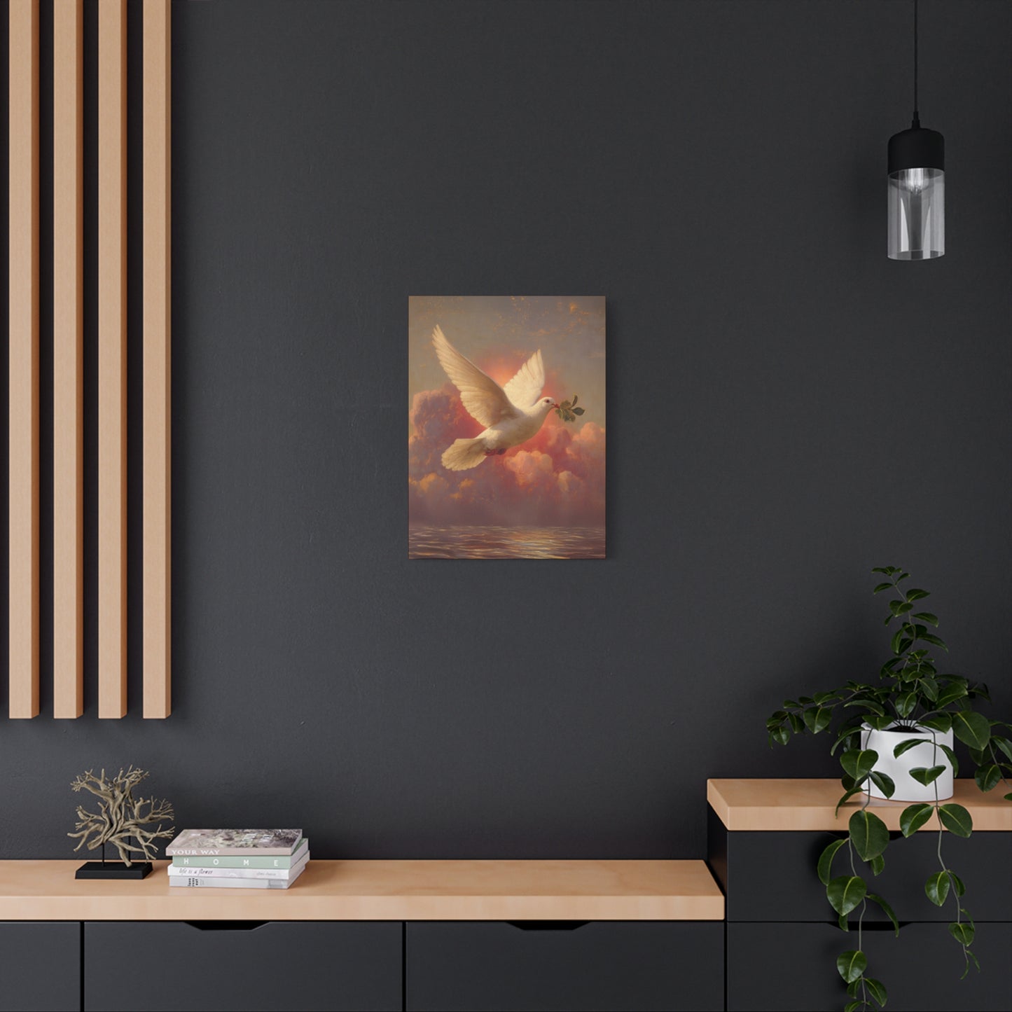 The Spirit Who Restored the Horizon - Holy Spirit - The Dove- Gallery Wrapped Canvas - Print - Religious Art for your Home - Catholic