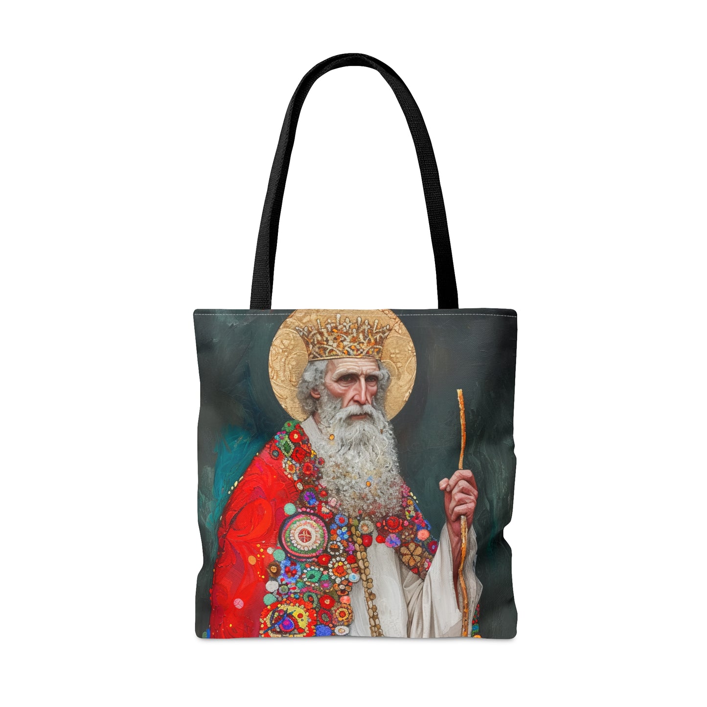Saint Richard - Purse - Three sizes - Large Medium Small Faith Art Bag - Catholic purse - Double Sided - Patron Saint Artwork