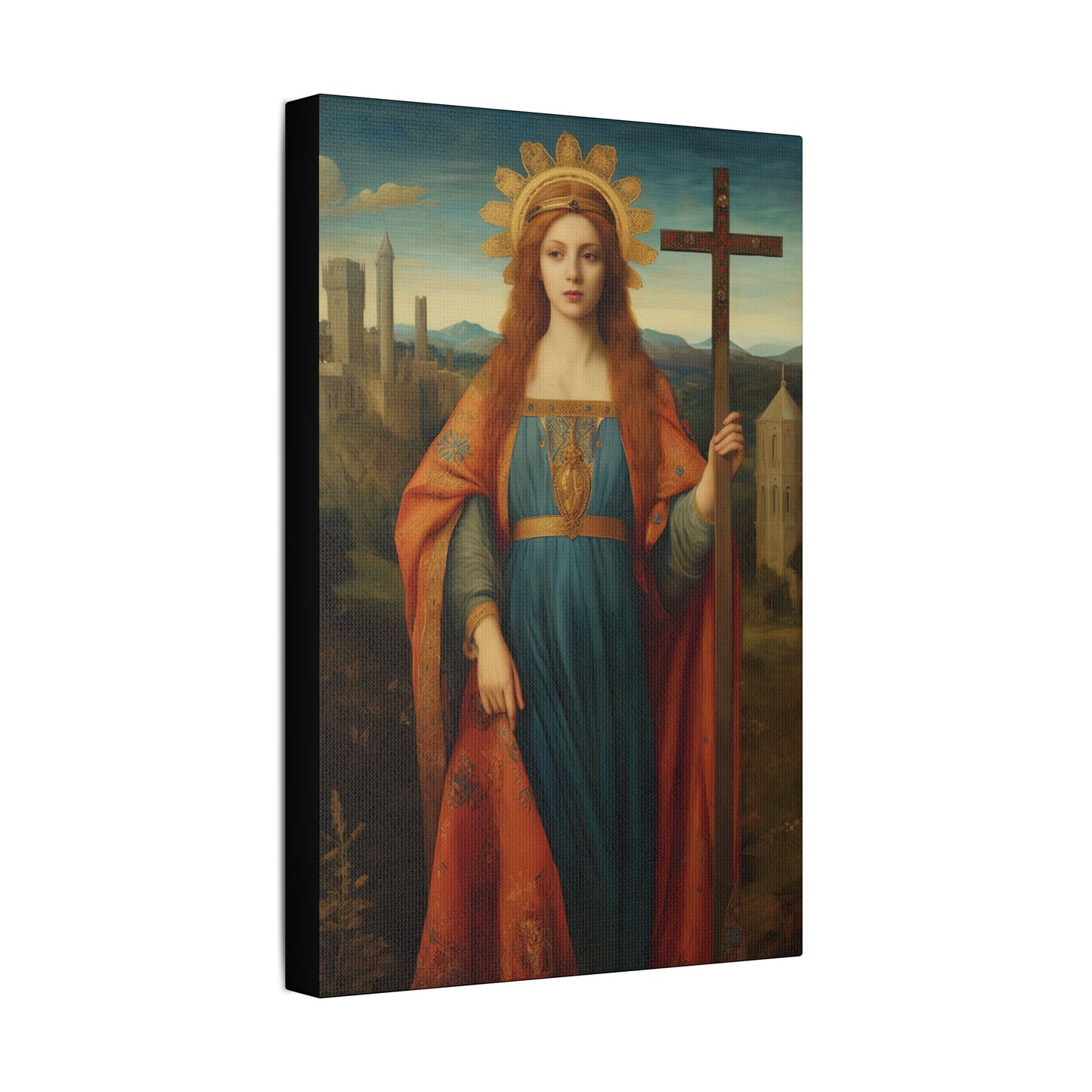 Saint Helena Canvas Print - Multiple Sizes - Catholic Home art - Museum Wrapped Canvas - Sanctified Souls Print