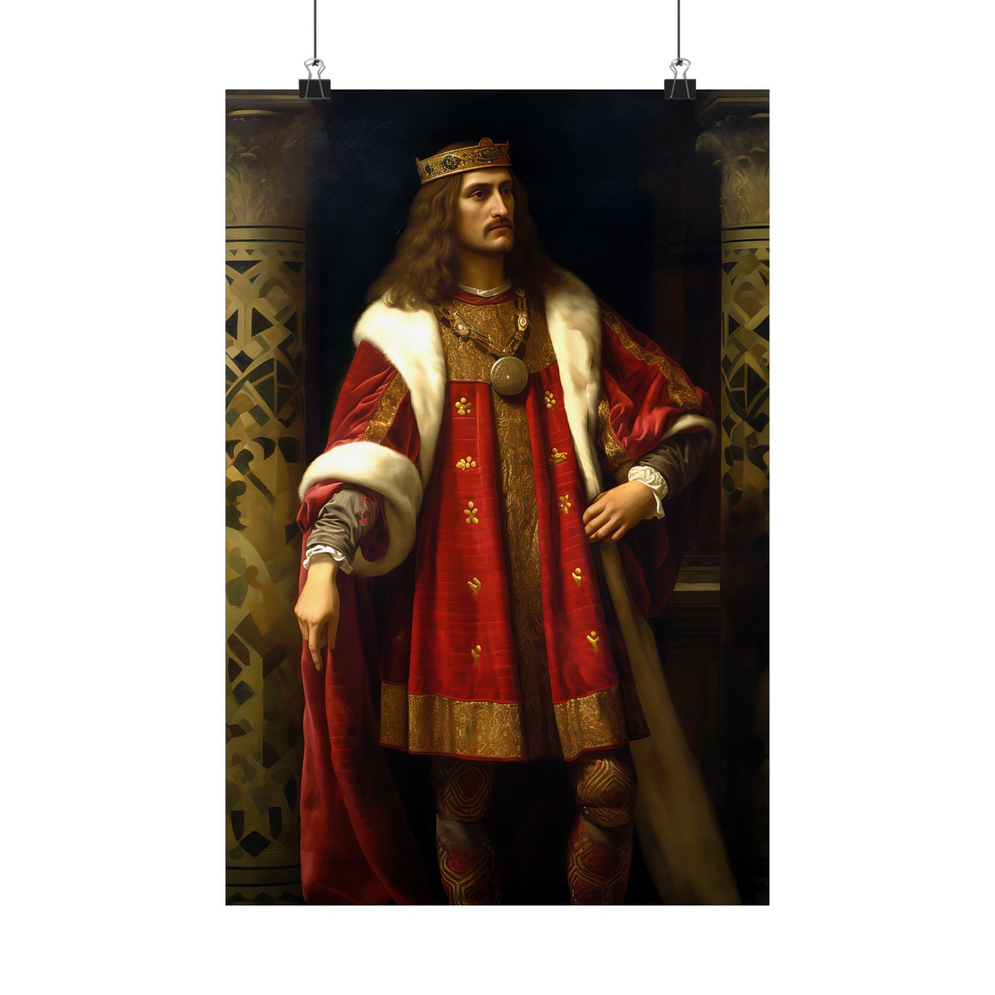 Saint Stephan the Great Print - Sanctified Souls Print - Multiple Sizes - Premium Matte Vertical Posters
