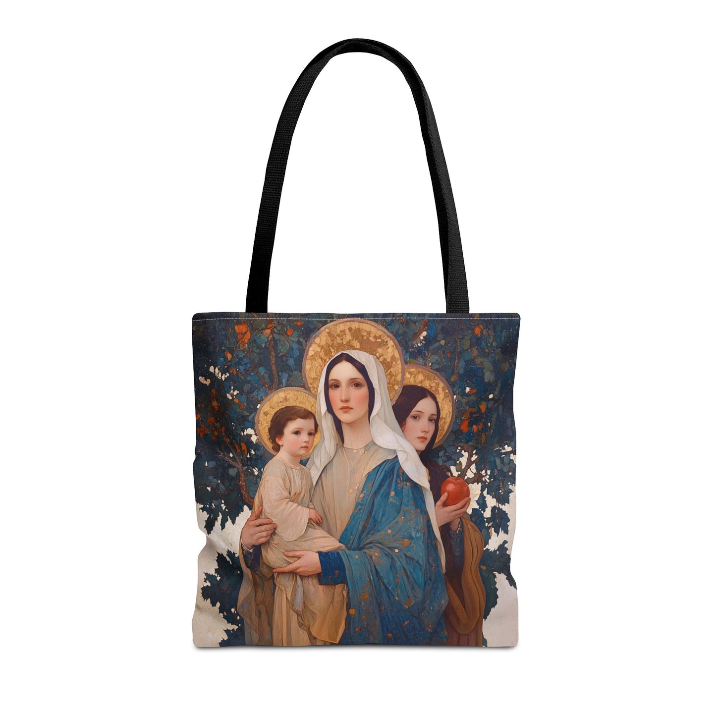 New Eve / Mary, The New Eve - Mother Mary Title - Marian Art - Tote Bag - Large Medium Small Faith Art Bag - Tote Purse