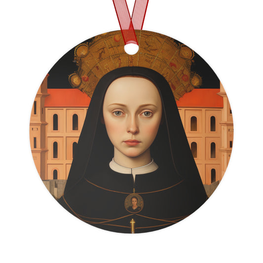 Saint Hedwig Ornament - Religious Holiday Christmas Ornament and Keepsake - Double sided Keepsake Religious Ornament