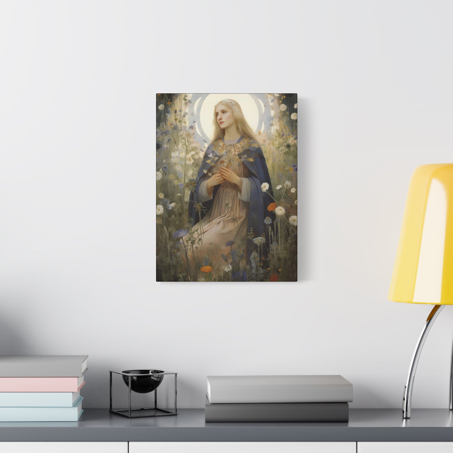 Saint Hildegard of Bingen - Museum Wrapped Canvas - Sanctified Souls Print - Religious Art for your Home