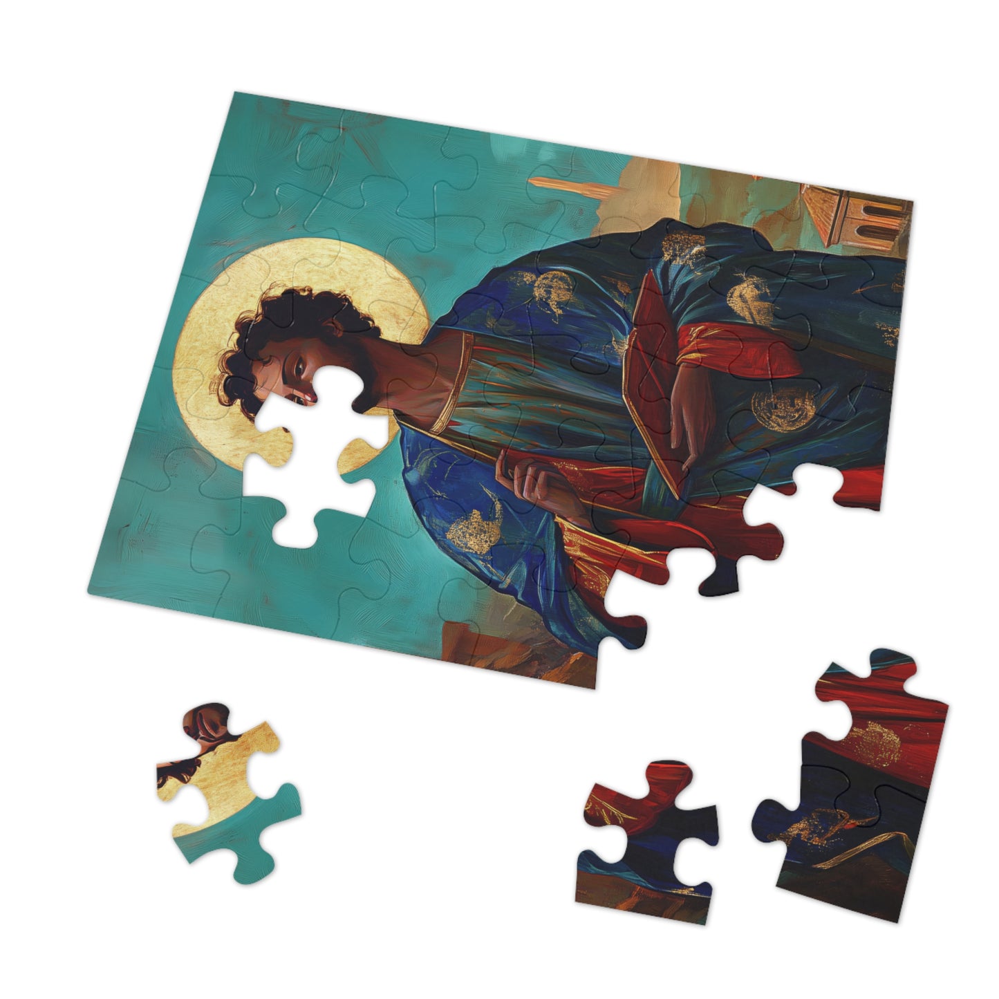 Saint Addal - Puzzle and Keepsake Tin - Religious (30, 110, 252, 500,1000) - Religious Puzzle - Gifts for Catholic Families