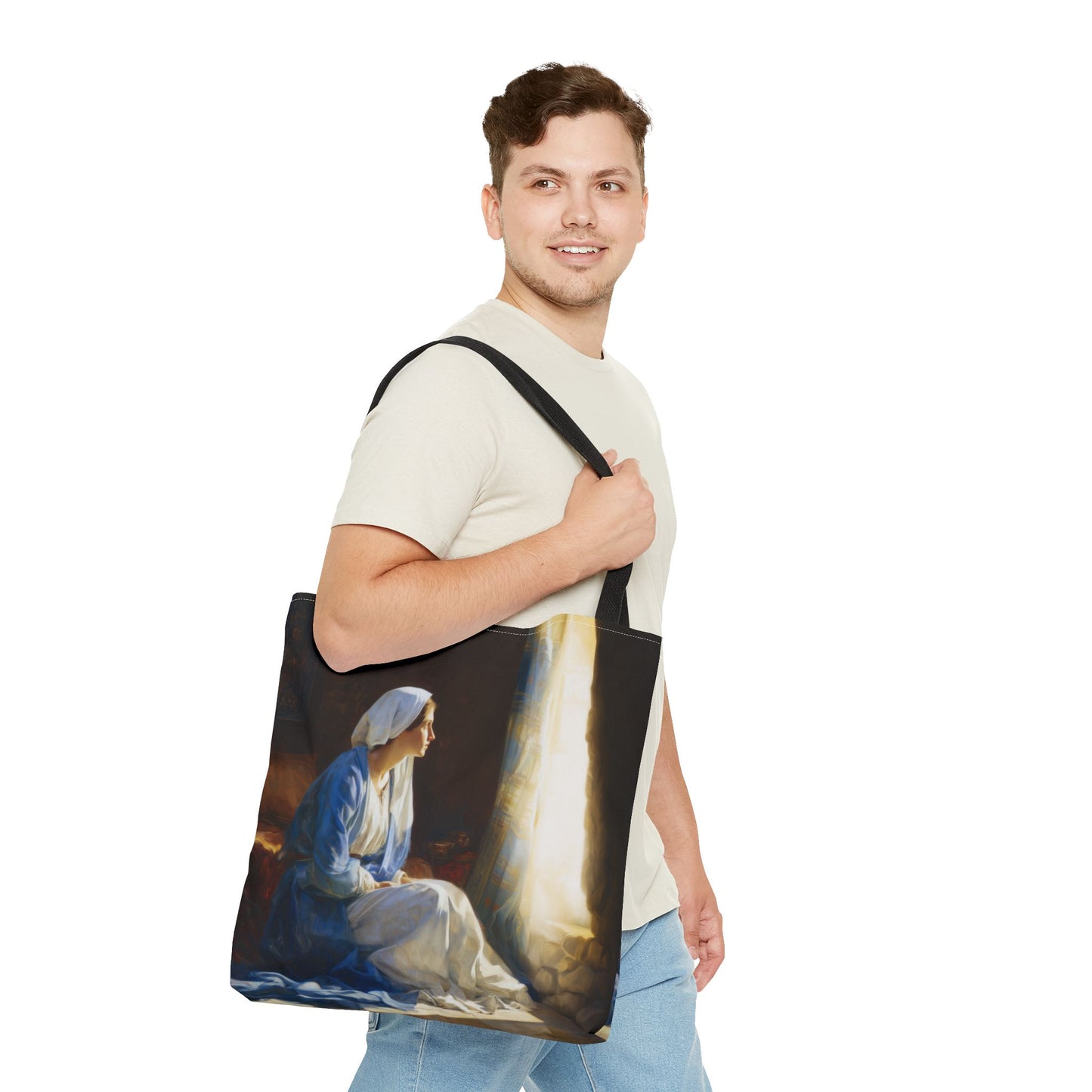 Mary's Yes - Quiet Fiat - Mother Mary - Marian Art - Tote Bag - Large Medium Small Faith Art Bag - Tote Purse