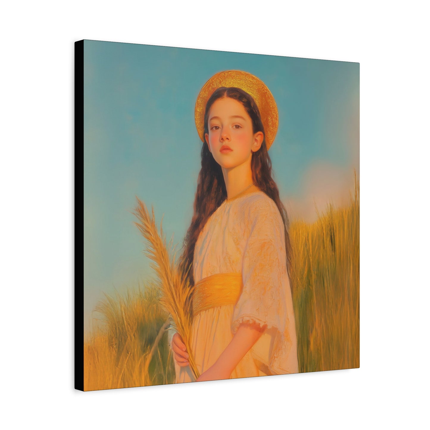 Saint Faith - Multiple Sizes - Catholic Home art - Museum Wrapped Canvas - Sanctified Souls Print - Martyr Saint