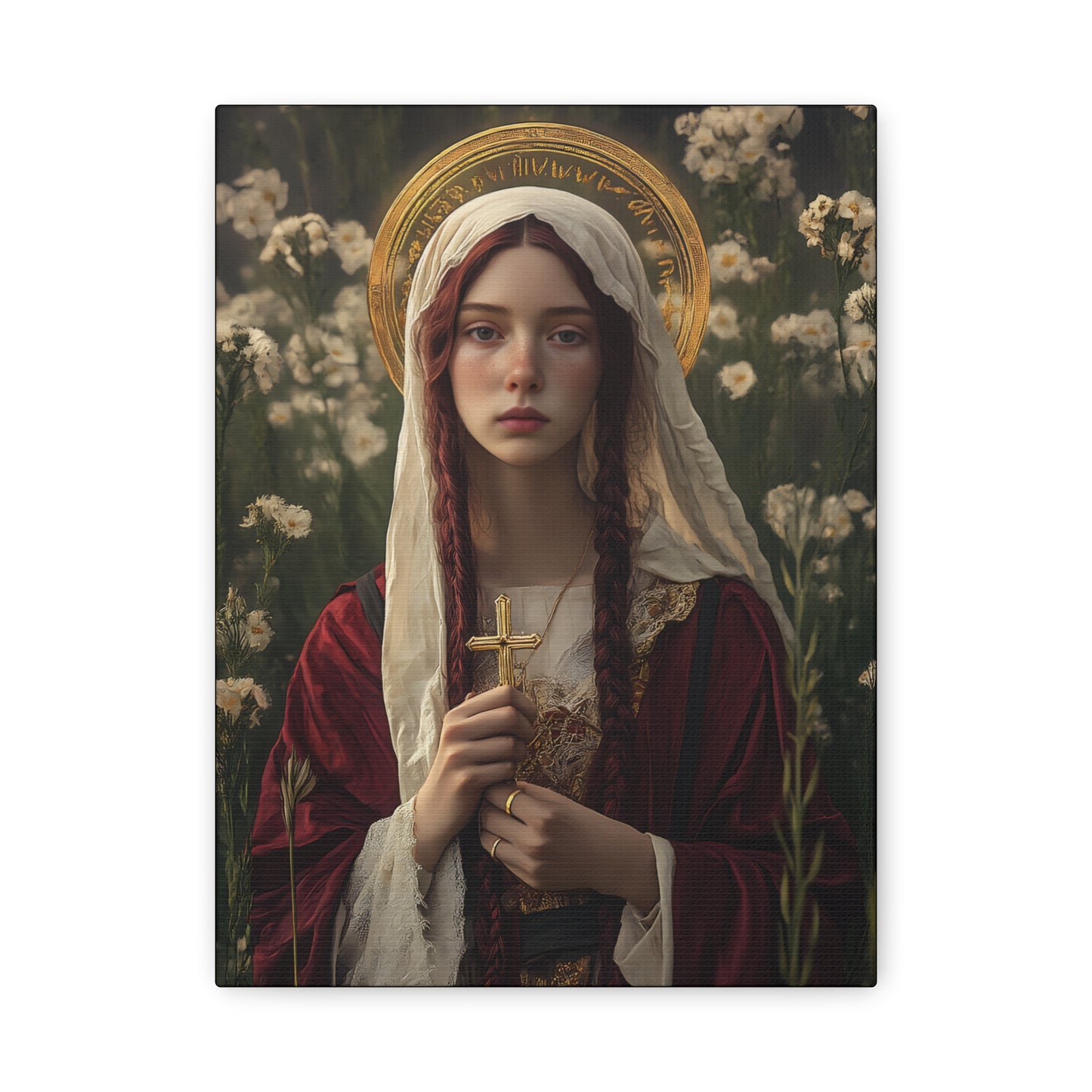 Saint Hilaria - Gallery Wrapped Canvas - Print - Religious Art for your Home - Catholic Art