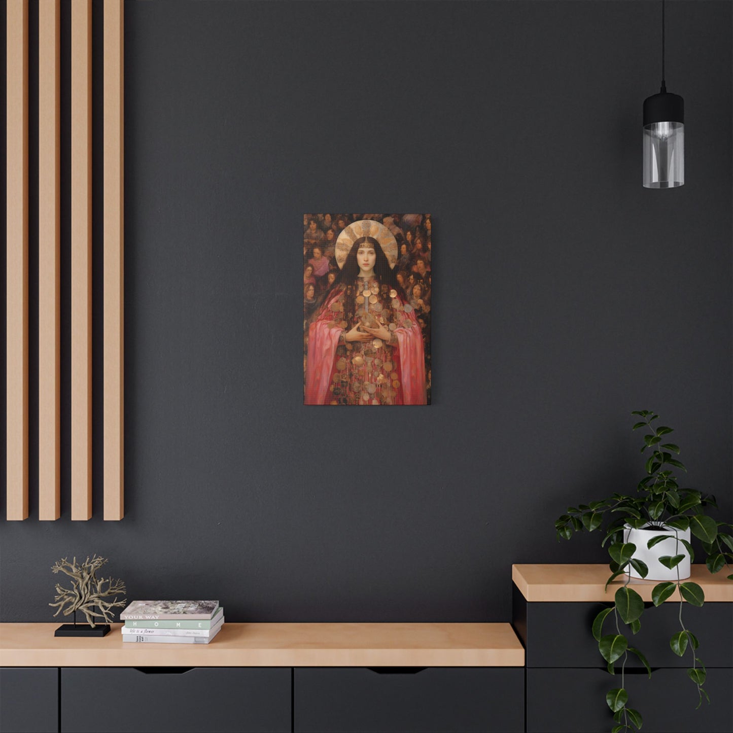 Saint Praxedes Canvas Print - Multiple Sizes - Catholic Home art - Gallery Wrapped Canvas - Sanctified Souls Print
