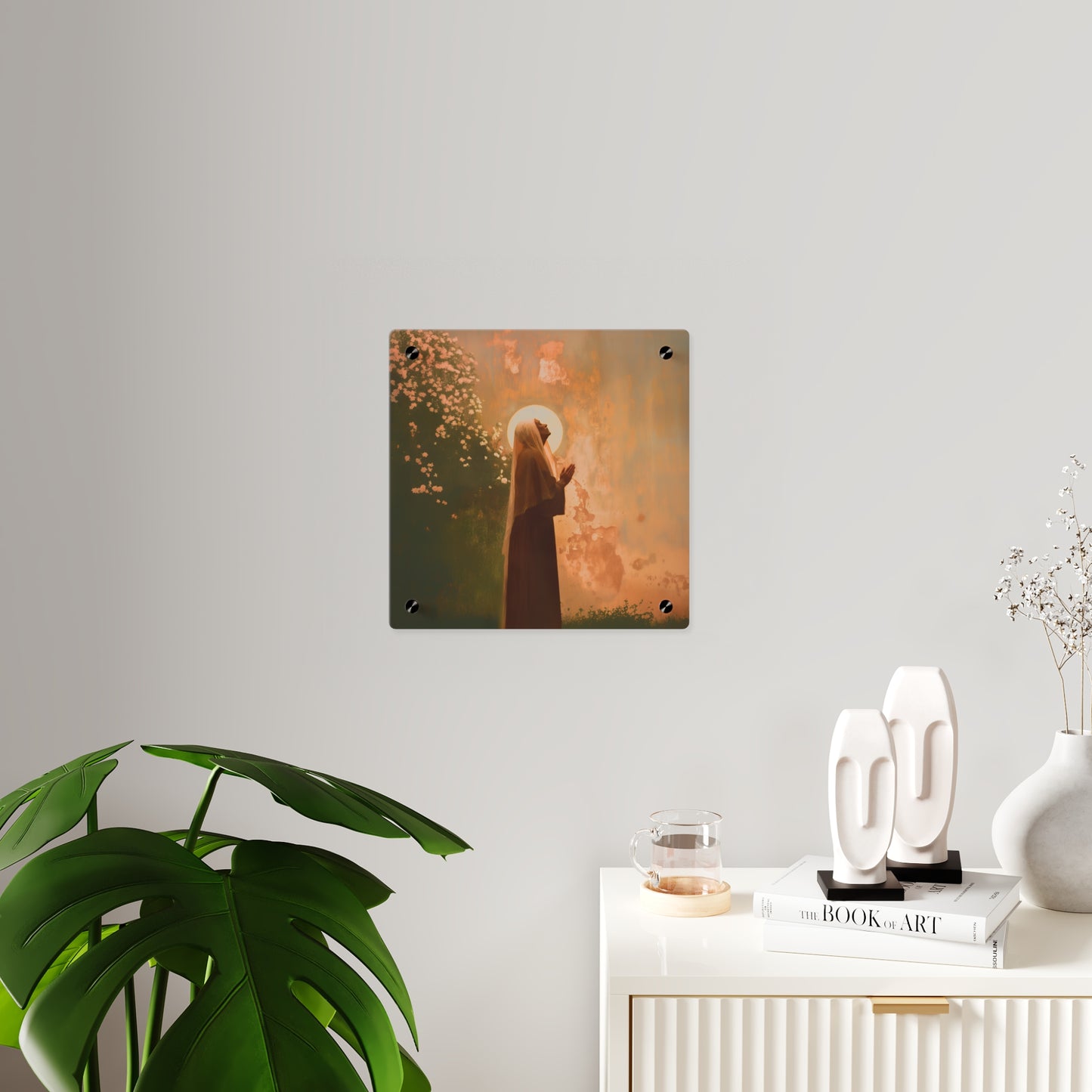 Saint Monica Wall Art Panel - Ready to Hang Acrylic Print - Catholic Saint Art - Patron Saint Print - No Frame needed