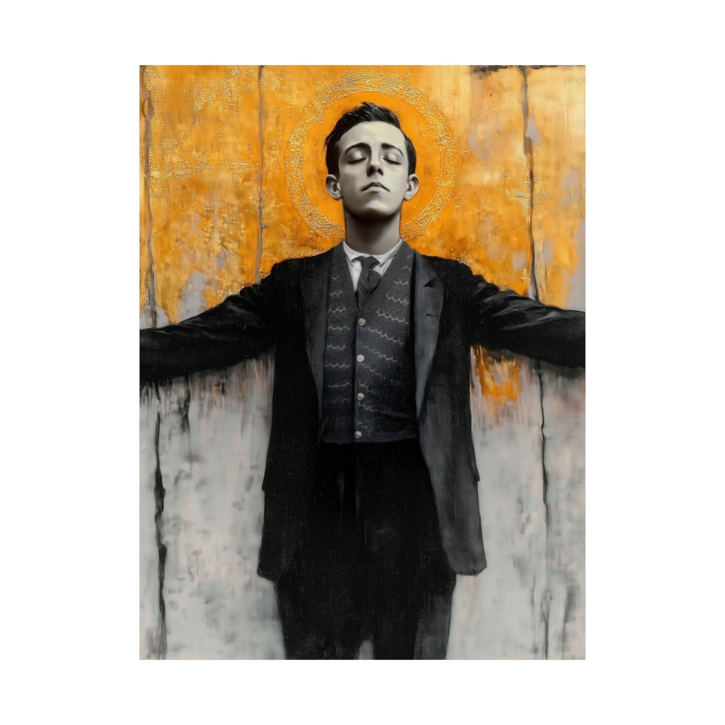Blessed Miguel Pro - Sanctified Souls Print - Multiple Sizes - Premium Matte Vertical Posters - Catholic Saint art - Prayer Room Print