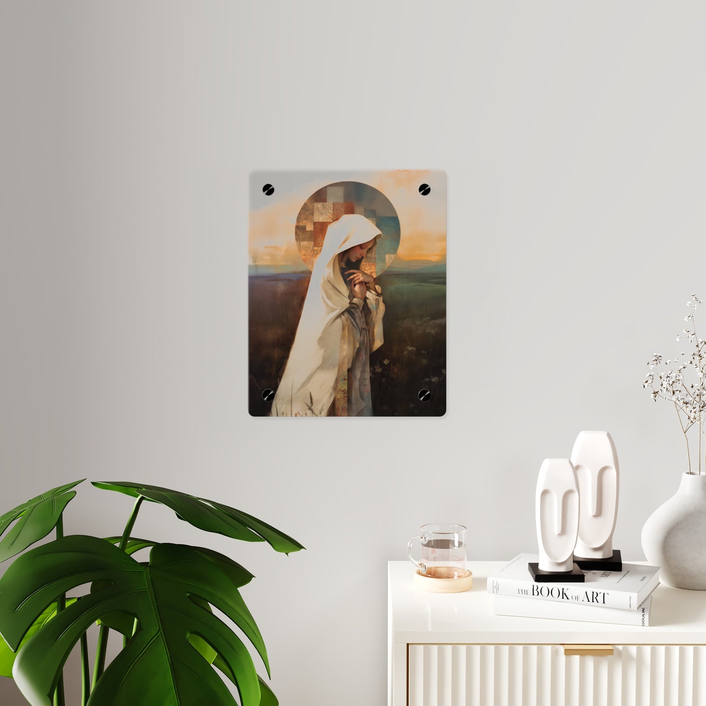 Our Lady of the Prairie Wall Art Panel - Ready to Hang Acrylic Print - Catholic Saint Art - Patron Saint Print