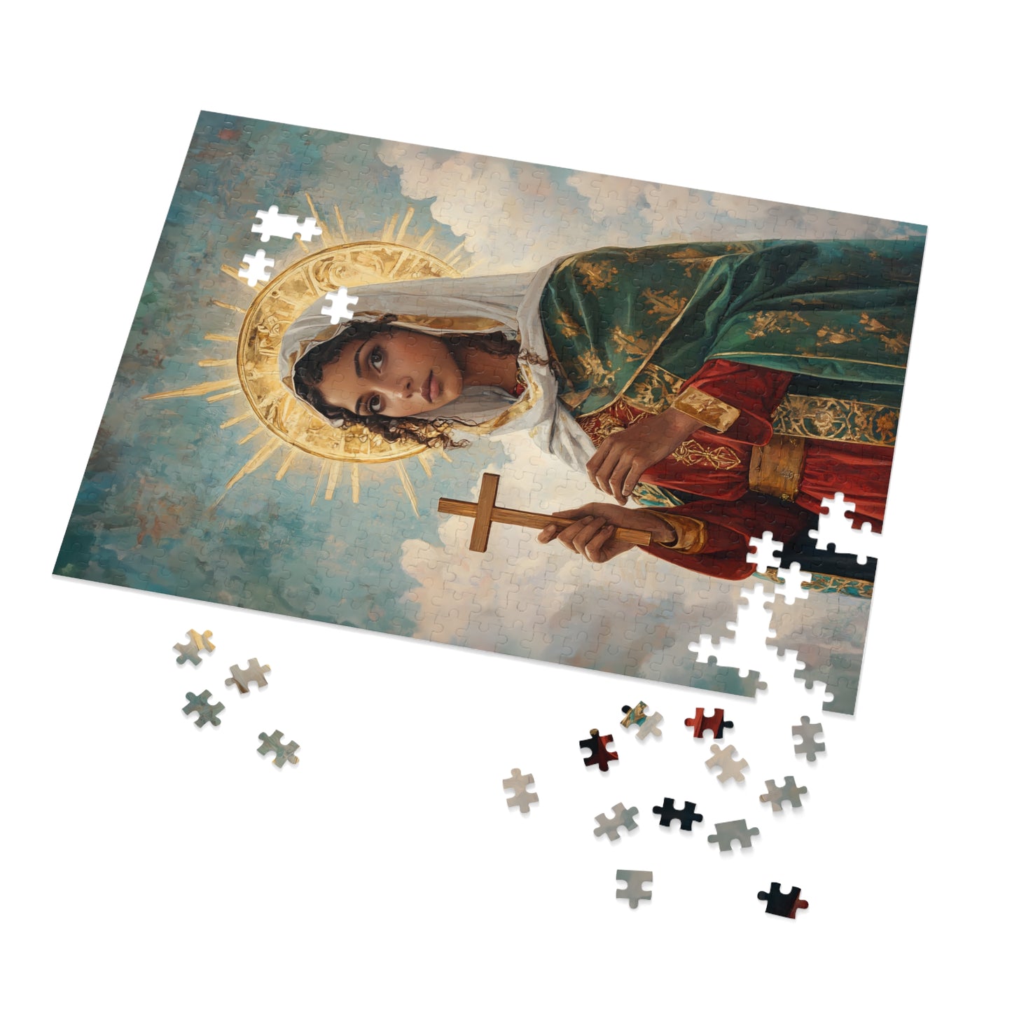 Saint Claudia - Puzzle and Keepsake Tin - Religious (30, 110, 252, 500,1000) - Religious Puzzle - Gifts for Catholic Families - Saints