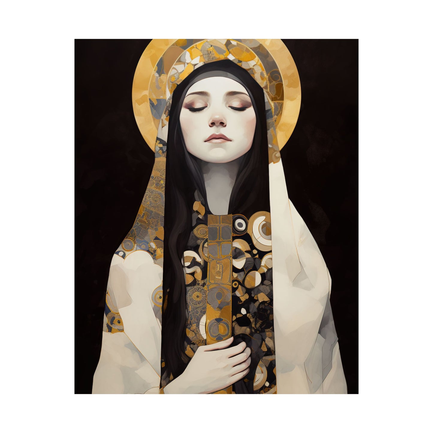 Saint Marie Magdalen Postel Print - Sanctified Souls Print - Multiple Sizes - Premium Matte Vertical Posters