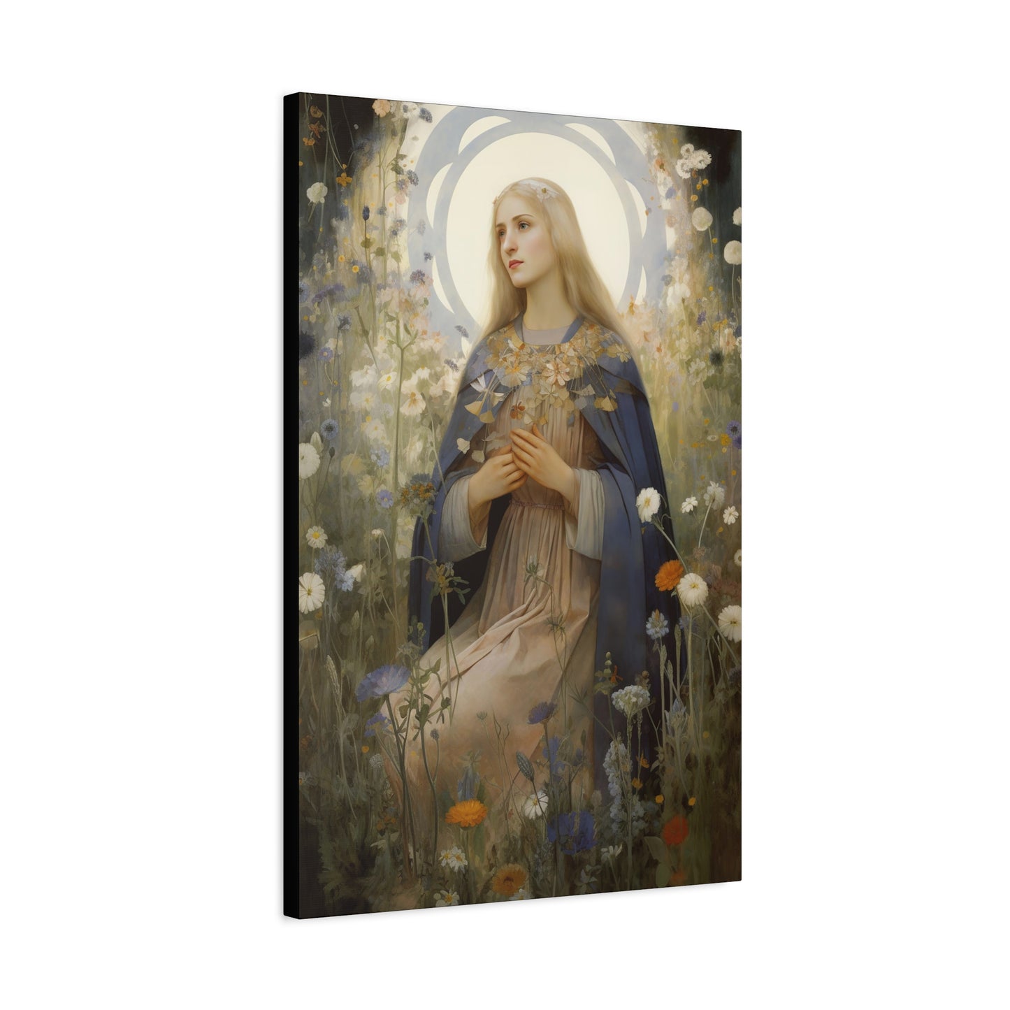 Saint Hildegard of Bingen - Museum Wrapped Canvas - Sanctified Souls Print - Religious Art for your Home