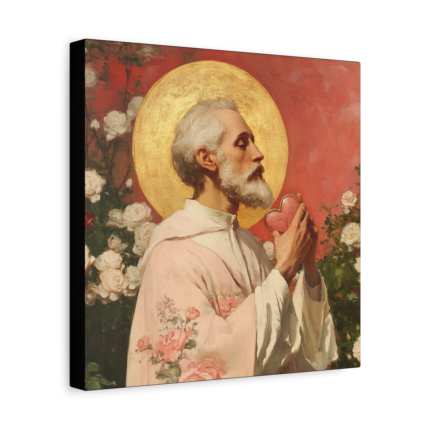 Saint Valentine - Multiple Sizes - Catholic Home art - Museum Wrapped Canvas - Sanctified Souls Print - Catholic Saint Art