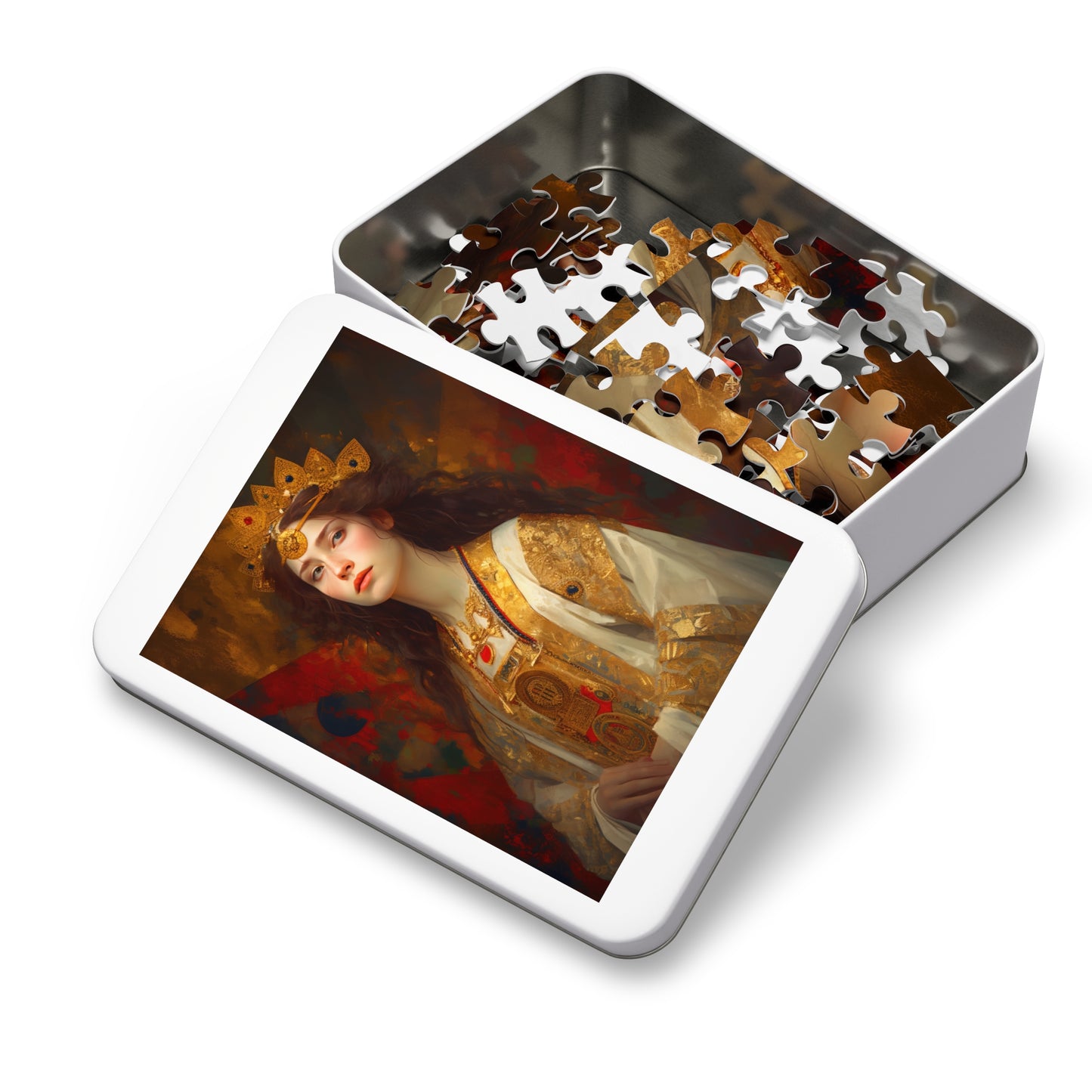 Saint Barbara - Puzzle and Keepsake Tin - Religious Jigsaw Puzzle (30, 110, 252, 500,1000-Piece) - Religious Puzzle
