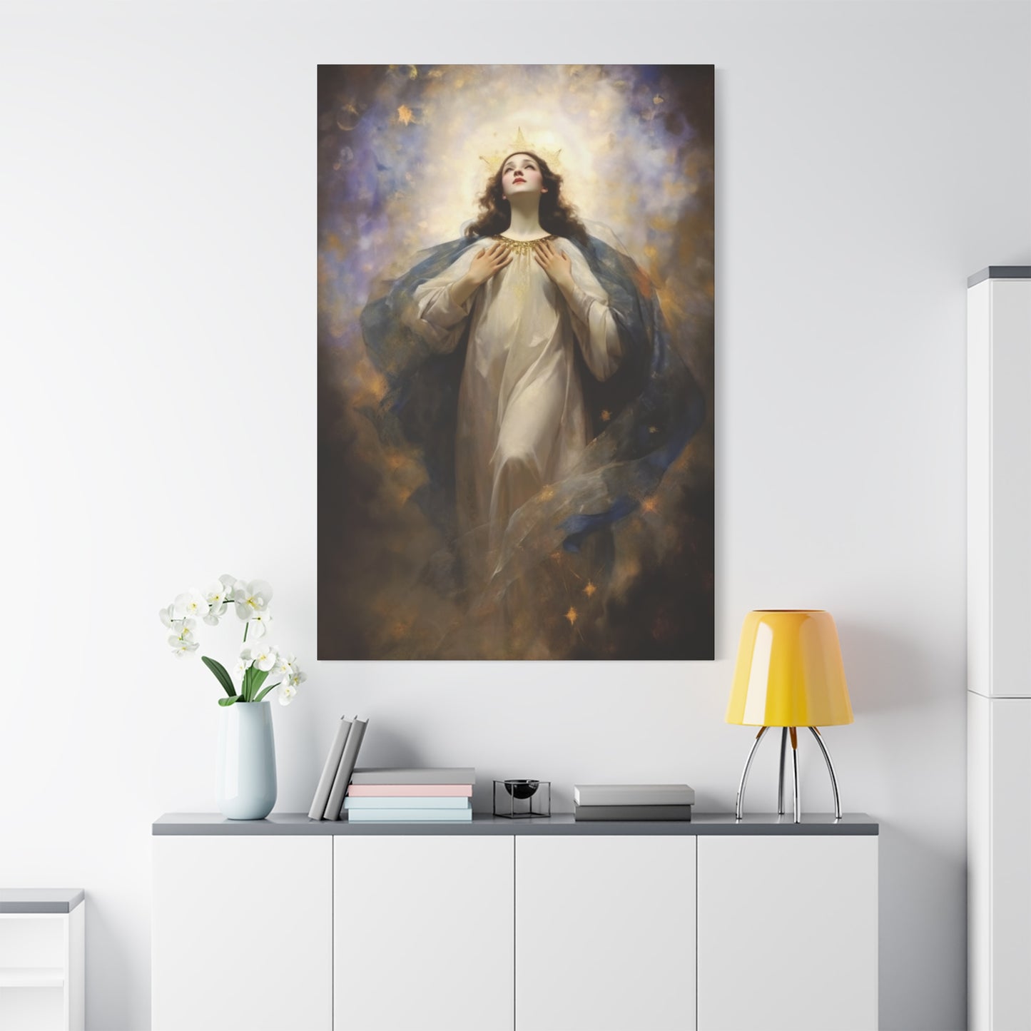 The Assumption of Mary - Museum Wrapped Canvas - Sanctified Souls Print - Religious Art for your Home