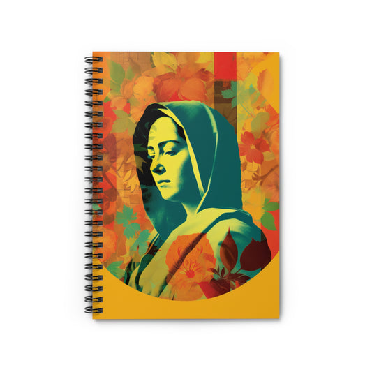 Mary the Blessed Virgin Journal - Sanctified Souls Art - Religious Based Notebook - Spiral Notebook - Ruled Line