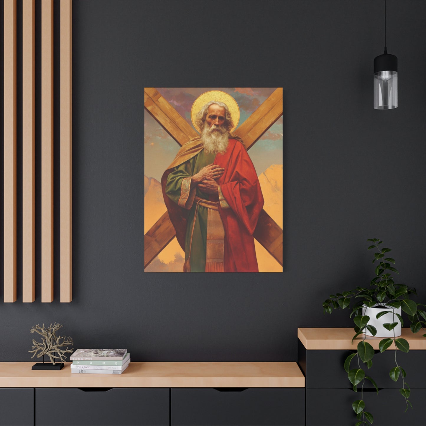 Saint Andrew the Apostle - Gallery Wrapped Canvas - Print - Religious Art for your Home - Catholic