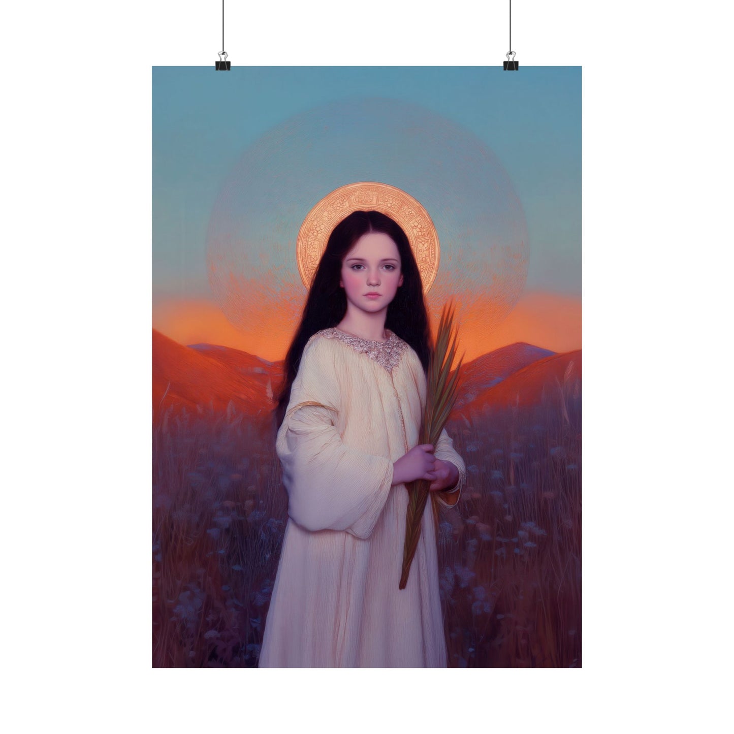 Saint Hope -  Sanctified Souls Print - Multiple Sizes - Premium Posters - Catholic Art - Christian Home - Martyr Saint