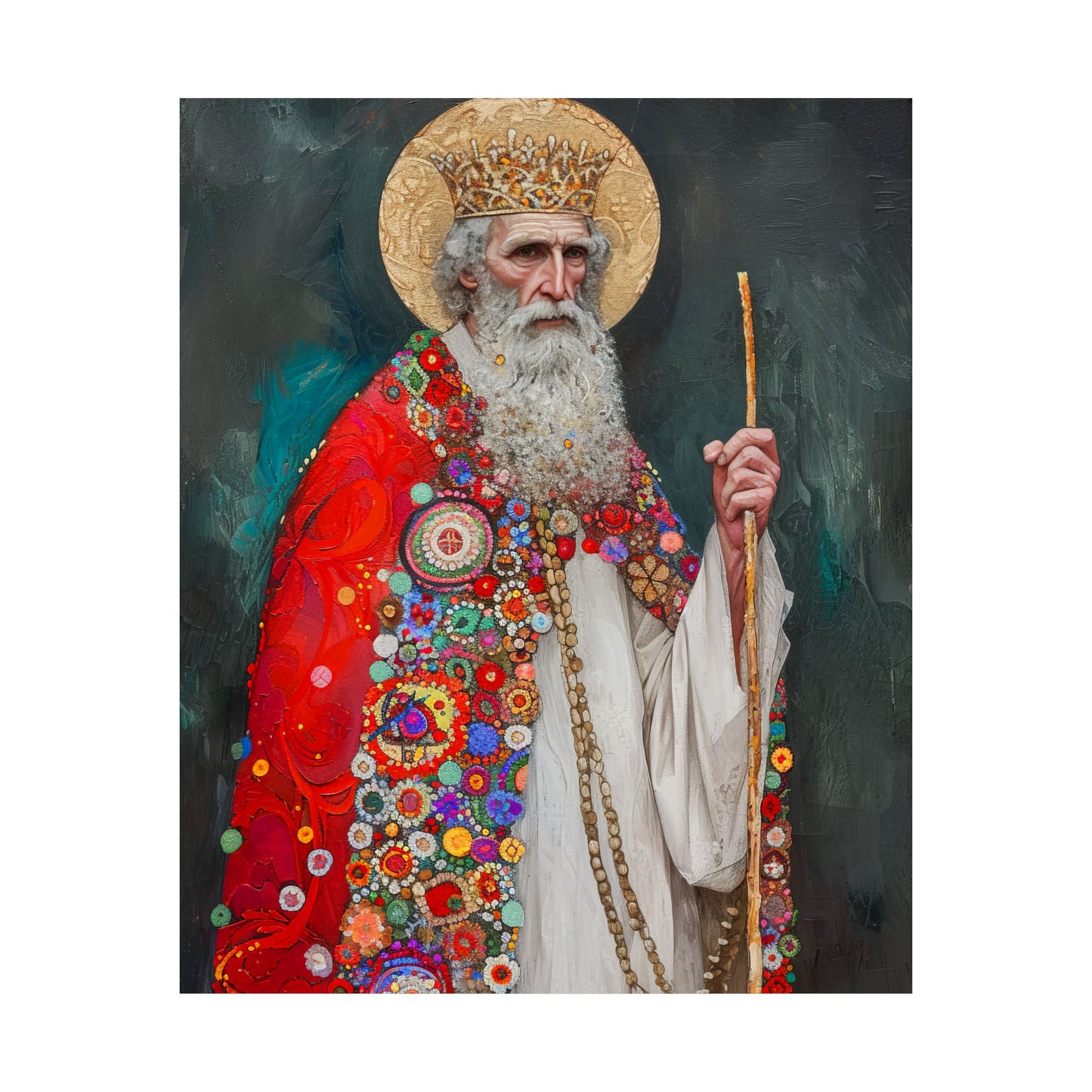 Saint Richard the Pilgrim / Richard of Wessex - Sanctified Souls Print - Multiple Sizes - Premium Matte Vertical Posters