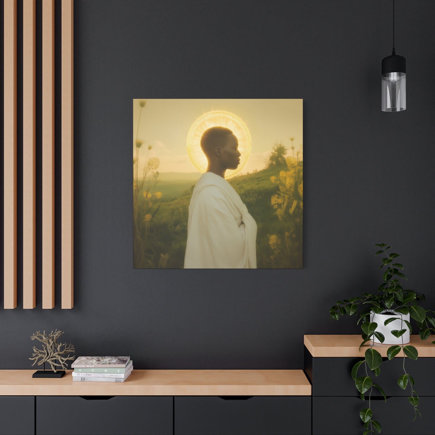 Saint Charles Lwanga -  Museum Wrapped Canvas - Sanctified Souls Print - Religious Art for your Home - Catholic Patron Saint Art